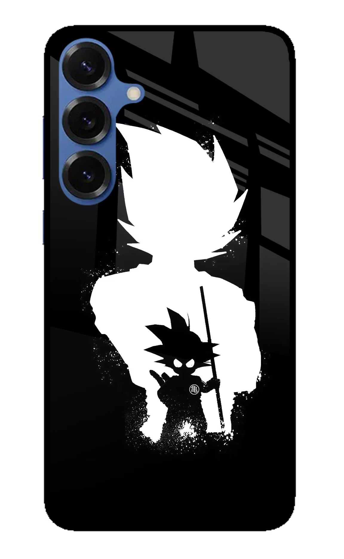 Goku Shadow Samsung S25 Back Cover - Goku Shadow Samsung S25 Glass Case Back Cover by Casekaro Goku Shadow Samsung S25 Glass Case Back Cover by Casekaro