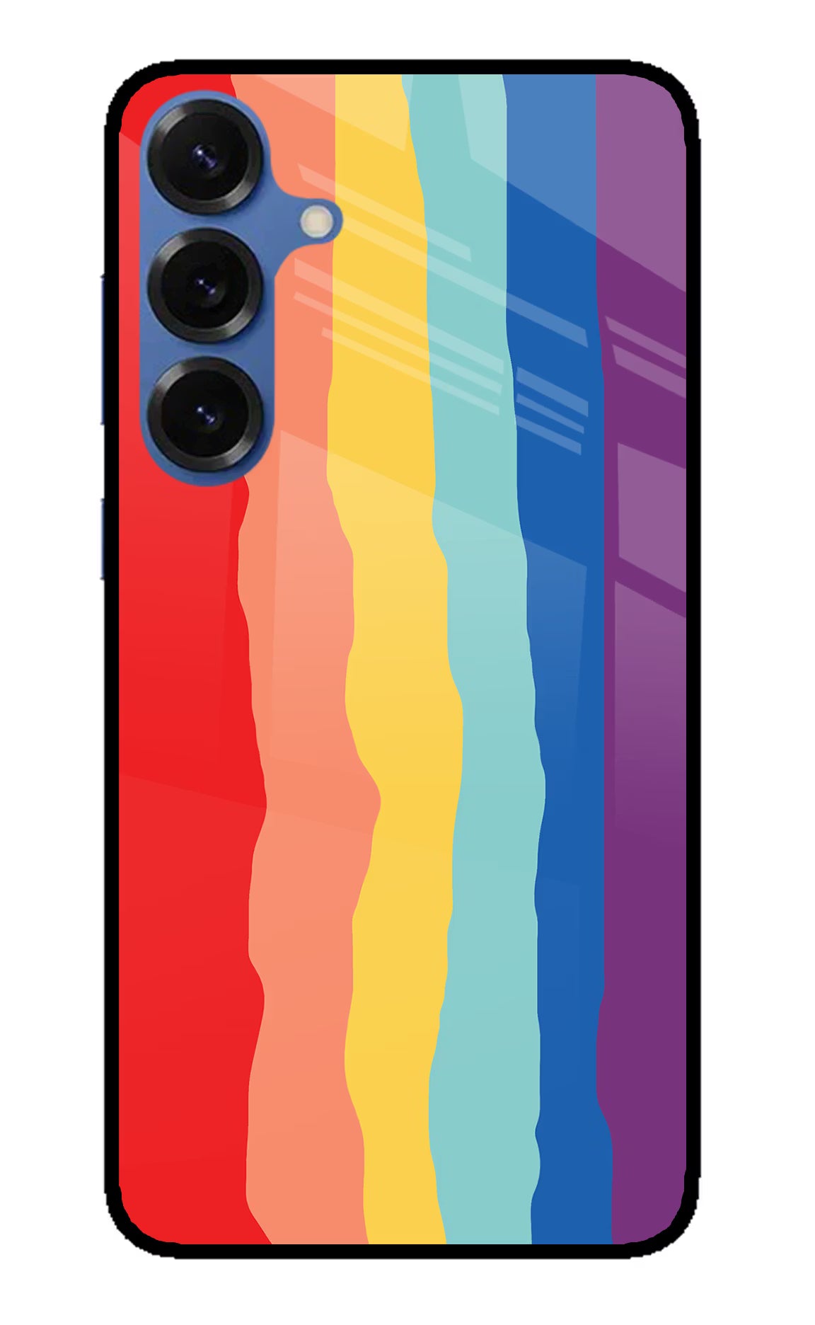 Rainbow Samsung S25 Back Cover - Rainbow Samsung S25 Glass Case Back Cover by Casekaro Rainbow Samsung S25 Glass Case Back Cover by Casekaro