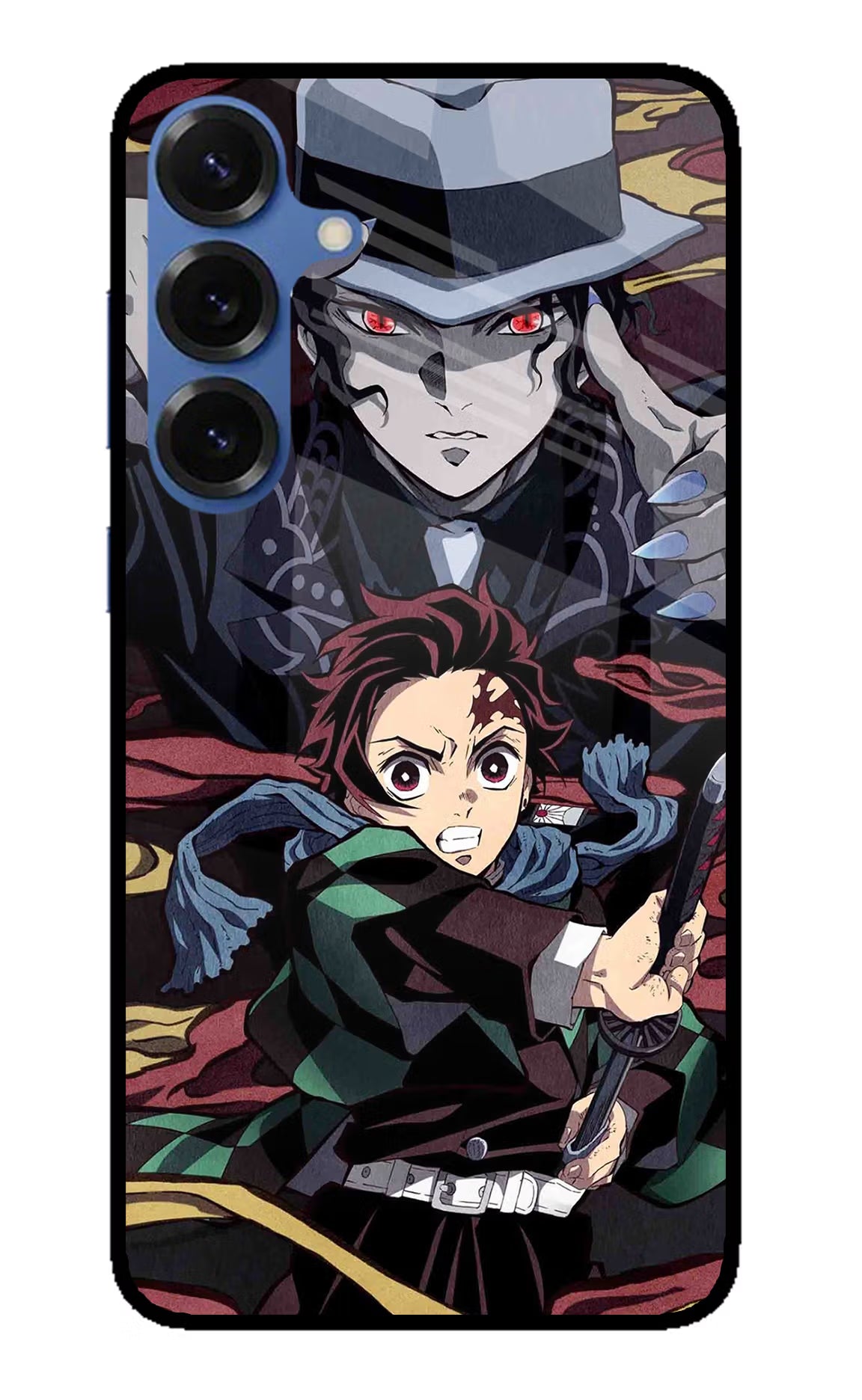 Demon Slayer Samsung S25 Back Cover - Demon Slayer Samsung S25 Glass Case Back Cover by Casekaro Demon Slayer Samsung S25 Glass Case Back Cover by Casekaro
