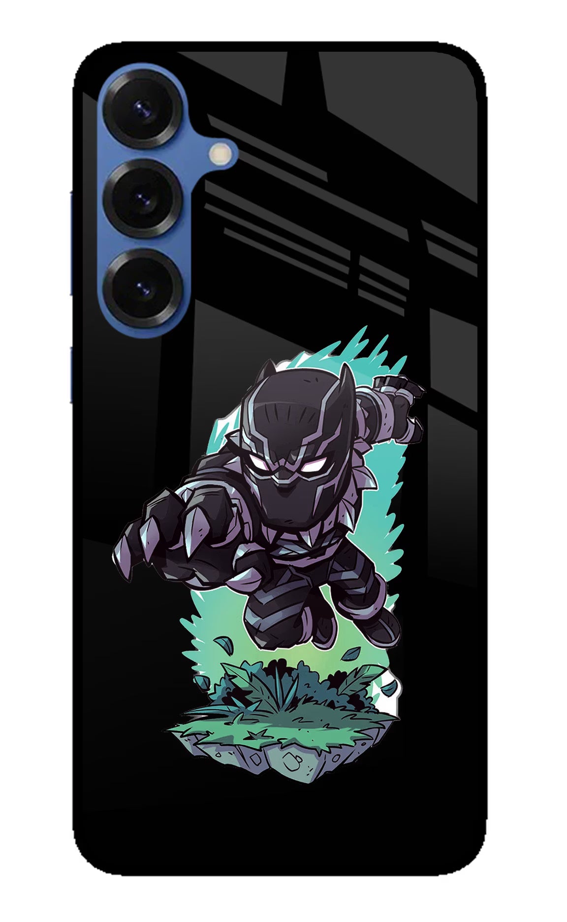 Black Panther Samsung S25 Back Cover - Black Panther Samsung S25 Glass Case Back Cover by Casekaro Black Panther Samsung S25 Glass Case Back Cover by Casekaro