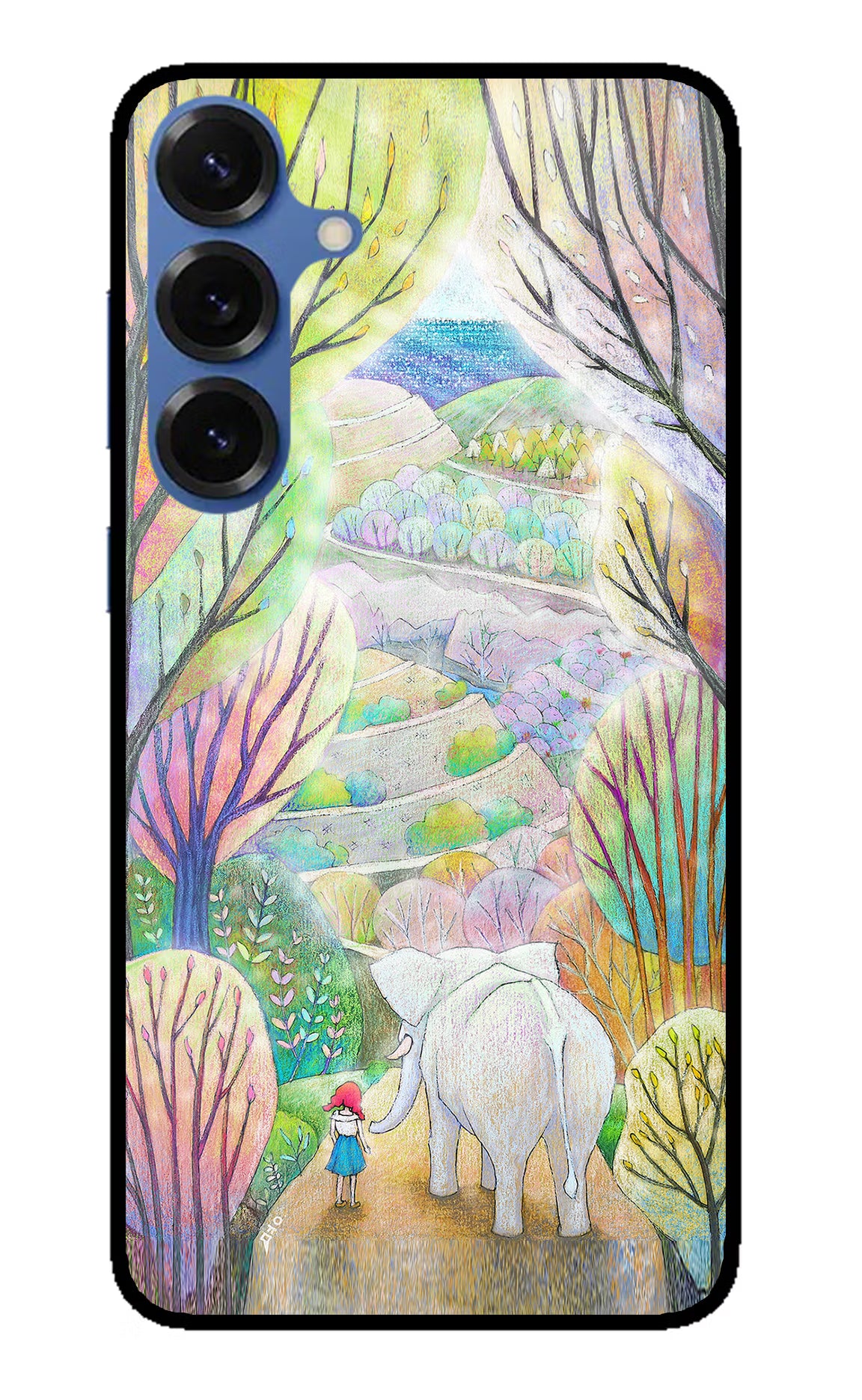 Nature Painting Samsung S25 Glass Case - Nature Painting Samsung S25 Glass Case Nature Painting Samsung S25 Glass Case