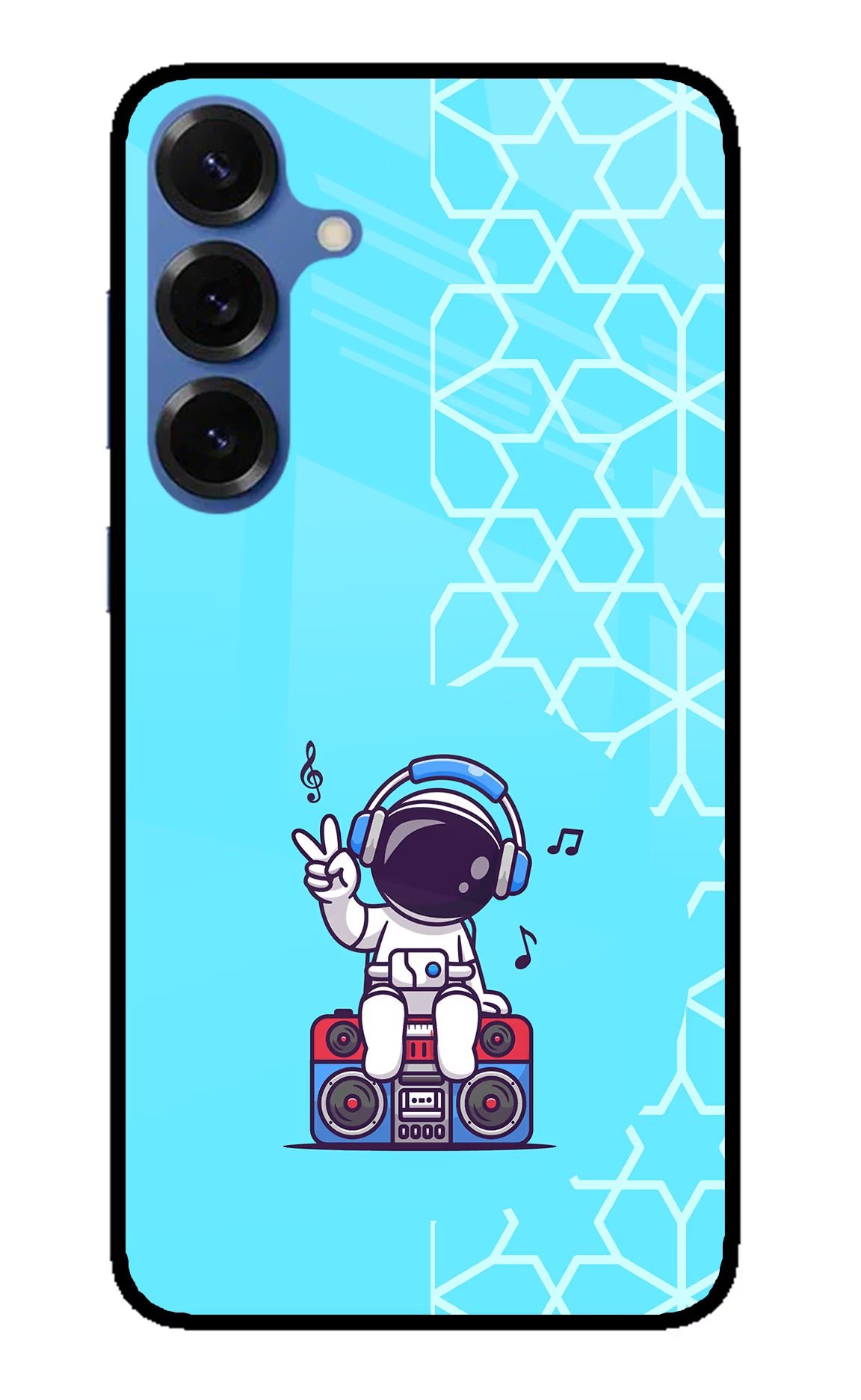 Cute Astronaut Chilling Samsung S25 Glass Case - Cute Astronaut Chilling Samsung S25 Glass Case Cute Astronaut Chilling Samsung S25 Glass Case