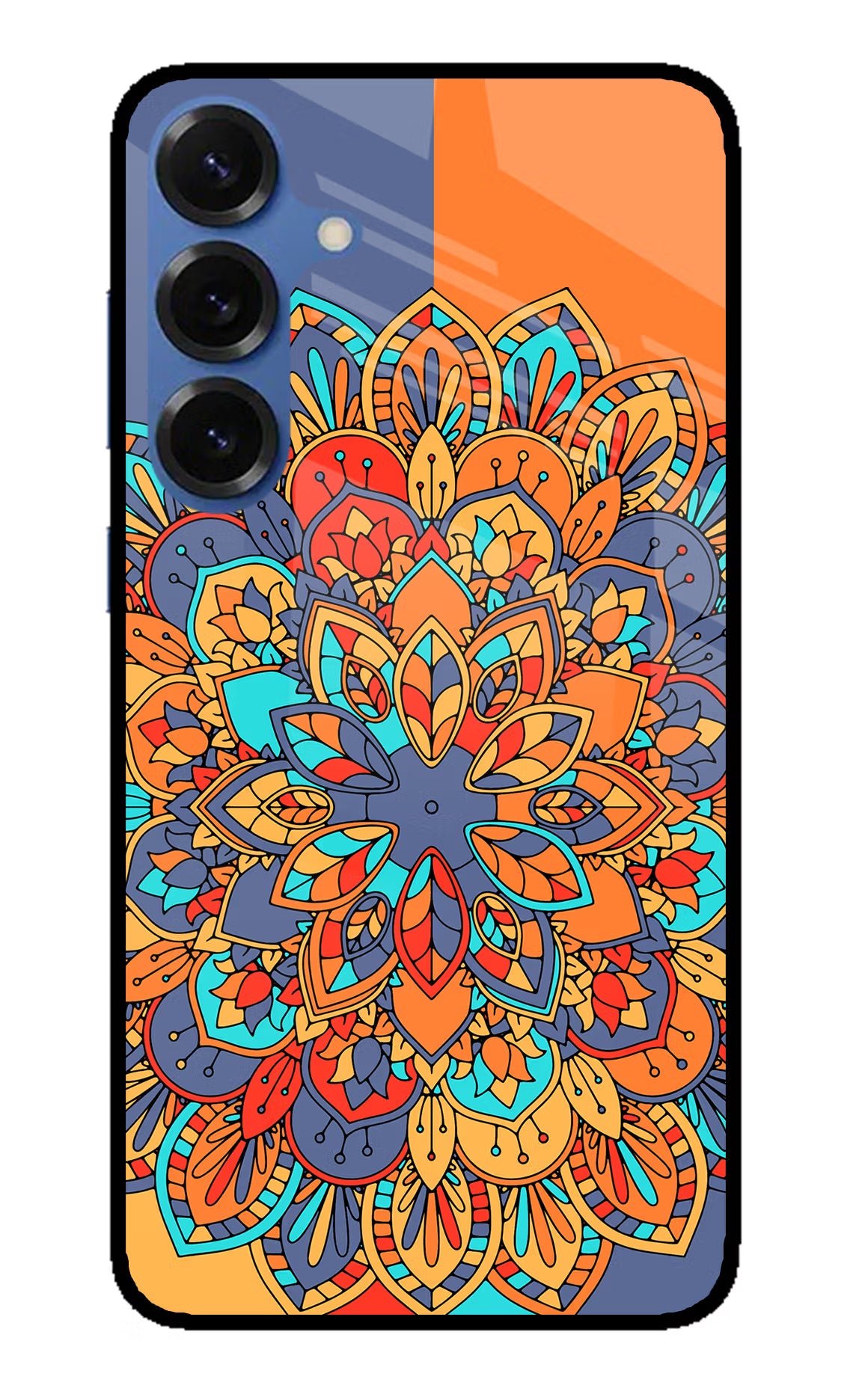 Color Mandala Samsung S25 Glass Case - Color Mandala Samsung S25 Glass Case Color Mandala Samsung S25 Glass Case
