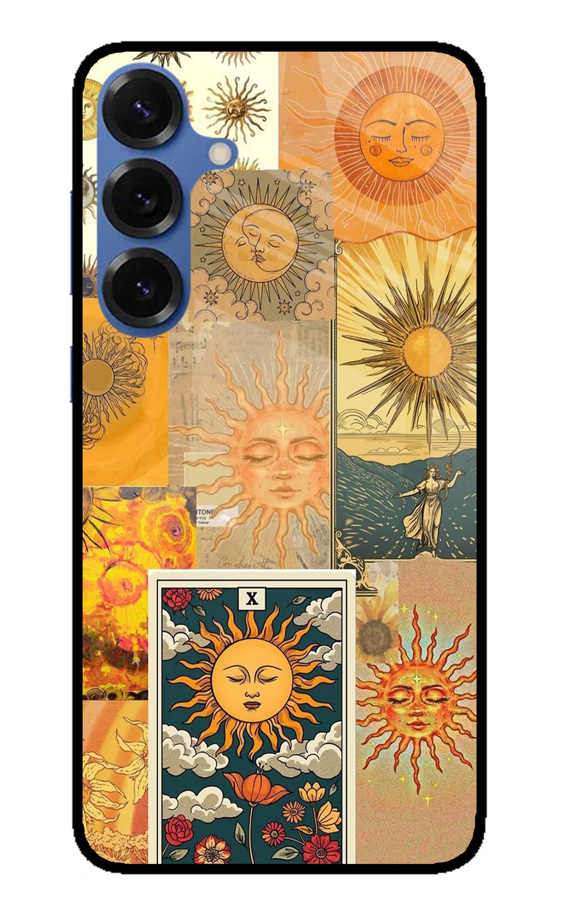 Sun Samsung S25 Back Cover - Sun Samsung S25 Glass Case Back Cover by Casekaro Sun Samsung S25 Glass Case Back Cover by Casekaro