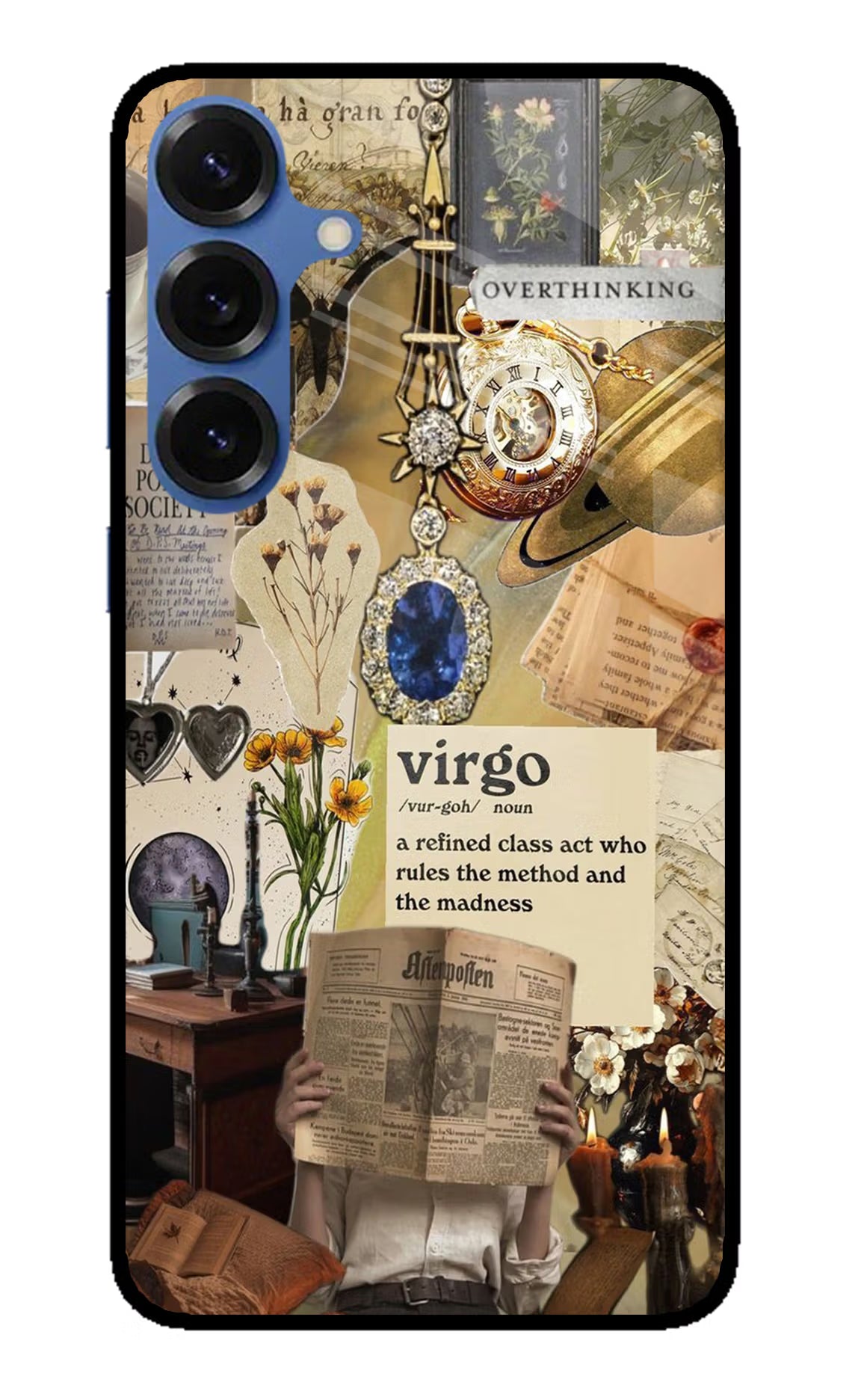 Virgo Zodiac Samsung S25 Glass Case - Virgo Zodiac Samsung S25 Glass Case Virgo Zodiac Samsung S25 Glass Case