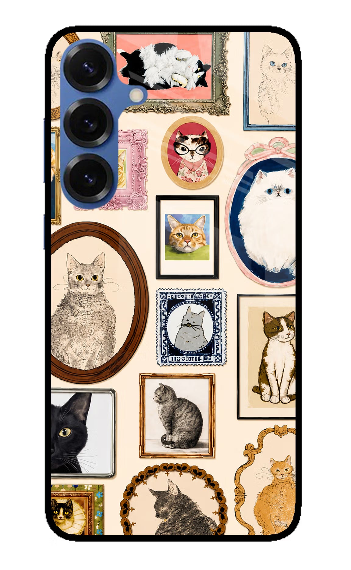 Mirror Cats Samsung S25 Glass Case - Mirror Cats Samsung S25 Glass Case Mirror Cats Samsung S25 Glass Case