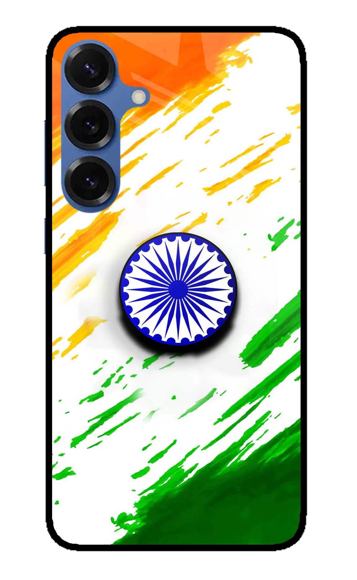 Indian Flag Ashoka Chakra Samsung S25 Pop Case - Indian Flag Ashoka Chakra Samsung S25 Pop Case by Casekaro Indian Flag Ashoka Chakra Samsung S25 Pop Case by Casekaro