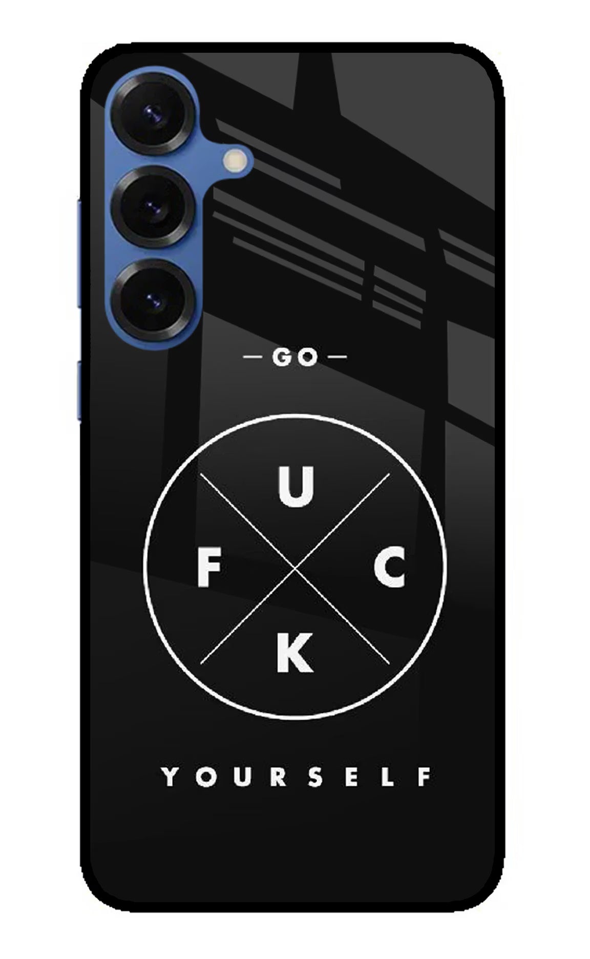 Go Fuck Yourself Samsung S25 Plus Back Cover - Go Fuck Yourself Samsung S25 Plus Glass Case Back Cover by Casekaro Go Fuck Yourself Samsung S25 Plus Glass Case Back Cover by Casekaro