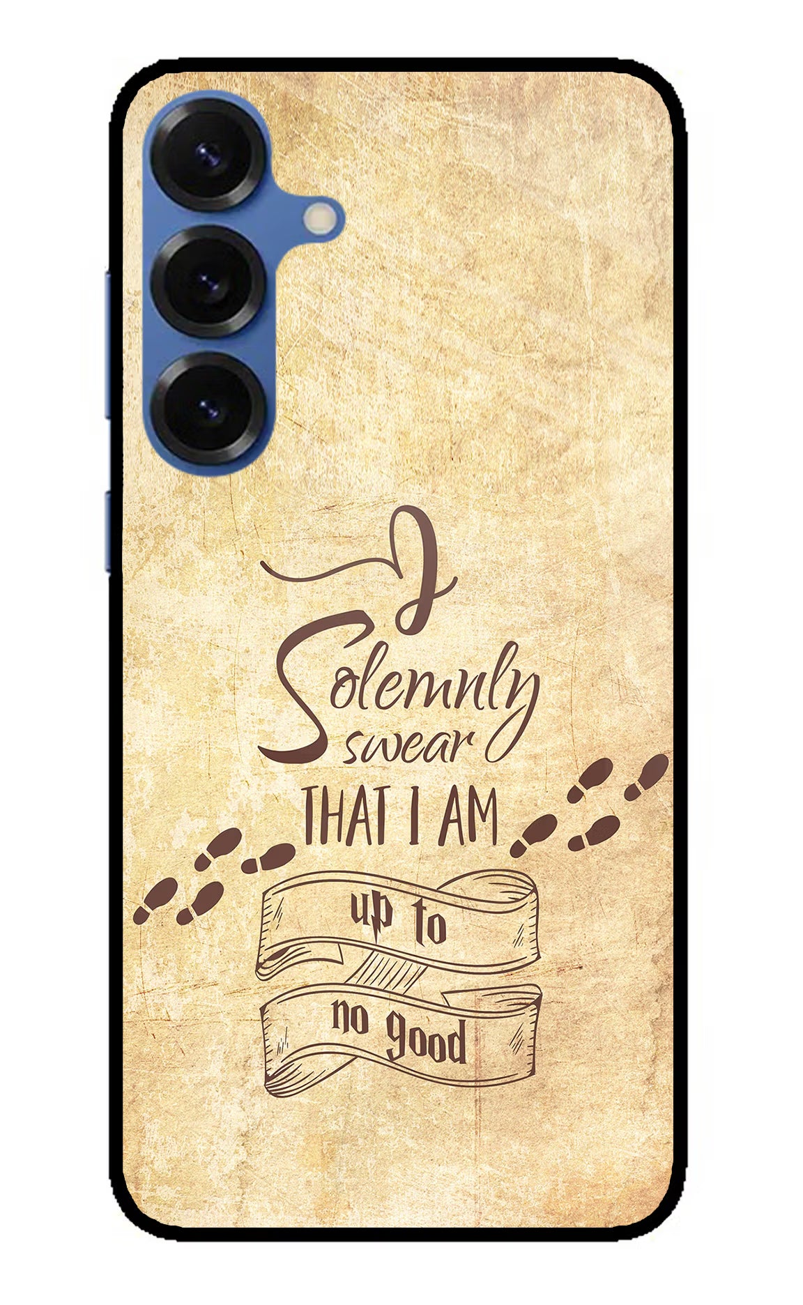 I Solemnly swear that i up to no good Samsung S25 Plus Back Cover - I Solemnly swear that i up to no good Samsung S25 Plus Glass Case Back Cover by Casekaro I Solemnly swear that i up to no good Samsung S25 Plus Glass Case Back Cover by Casekaro