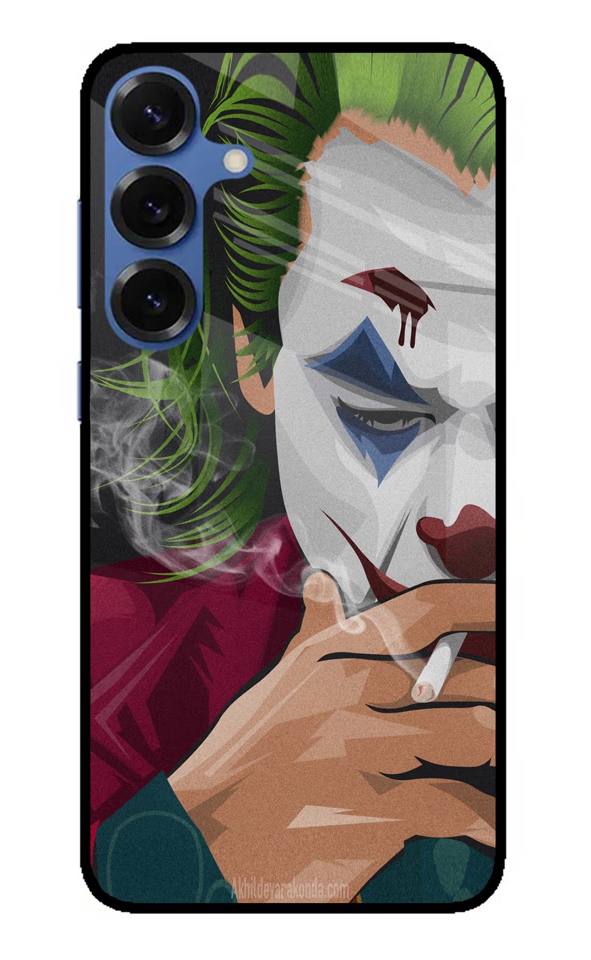 Joker Smoking Samsung S25 Plus Glass Case - Joker Smoking Samsung S25 Plus Glass Case Joker Smoking Samsung S25 Plus Glass Case