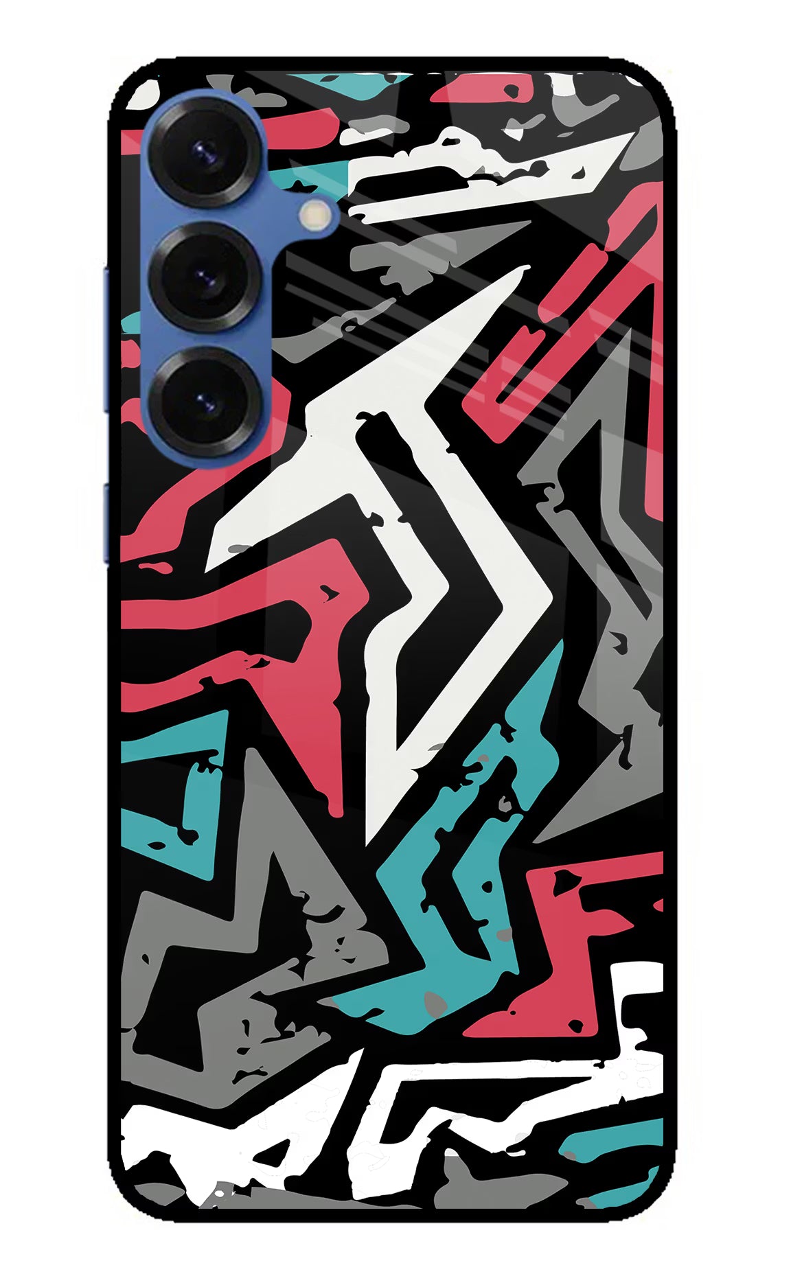Geometric Graffiti Samsung S25 Plus Glass Case - Geometric Graffiti Samsung S25 Plus Glass Case Geometric Graffiti Samsung S25 Plus Glass Case
