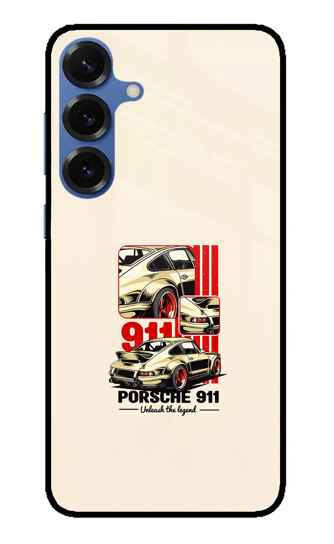 Classic Porsche 911 Samsung S25 Plus Back Cover - Classic Porsche 911 Samsung S25 Plus Glass Case Back Cover by Casekaro Classic Porsche 911 Samsung S25 Plus Glass Case Back Cover by Casekaro