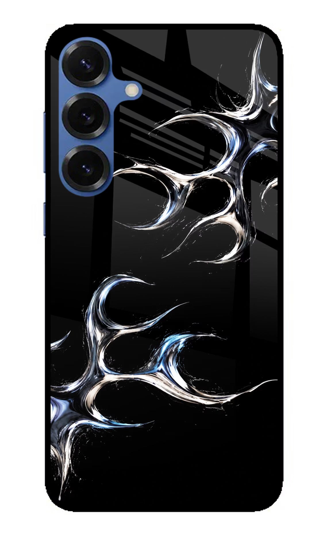Chrome Tribal Samsung S25 Plus Glass Case - Chrome Tribal Samsung S25 Plus Glass Case Chrome Tribal Samsung S25 Plus Glass Case