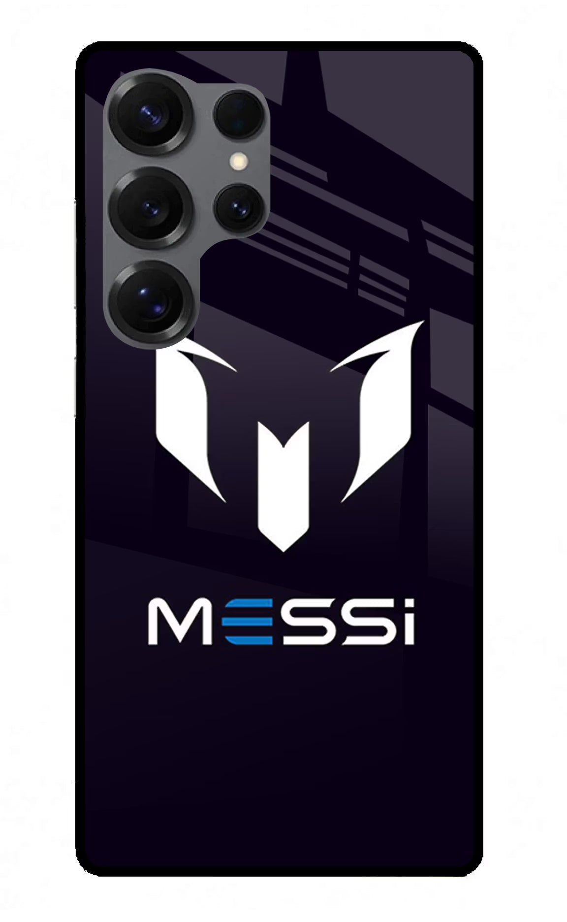 Messi Logo Samsung S25 Ultra Back Cover - Messi Logo Samsung S25 Ultra Glass Case Back Cover by Casekaro Messi Logo Samsung S25 Ultra Glass Case Back Cover by Casekaro