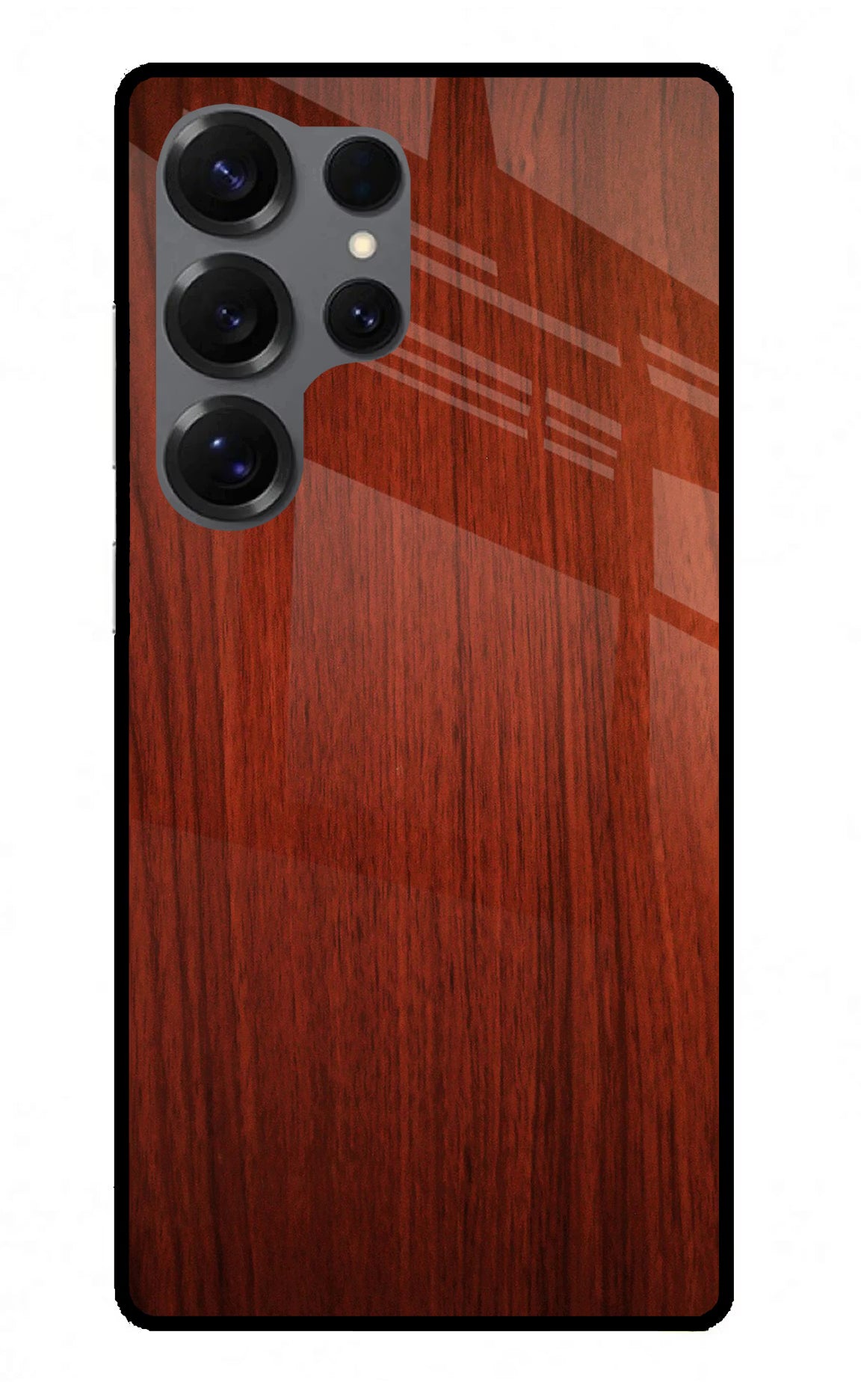 Wooden Plain Pattern Samsung S25 Ultra Back Cover - Wooden Plain Pattern Samsung S25 Ultra Glass Case Back Cover by Casekaro Wooden Plain Pattern Samsung S25 Ultra Glass Case Back Cover by Casekaro