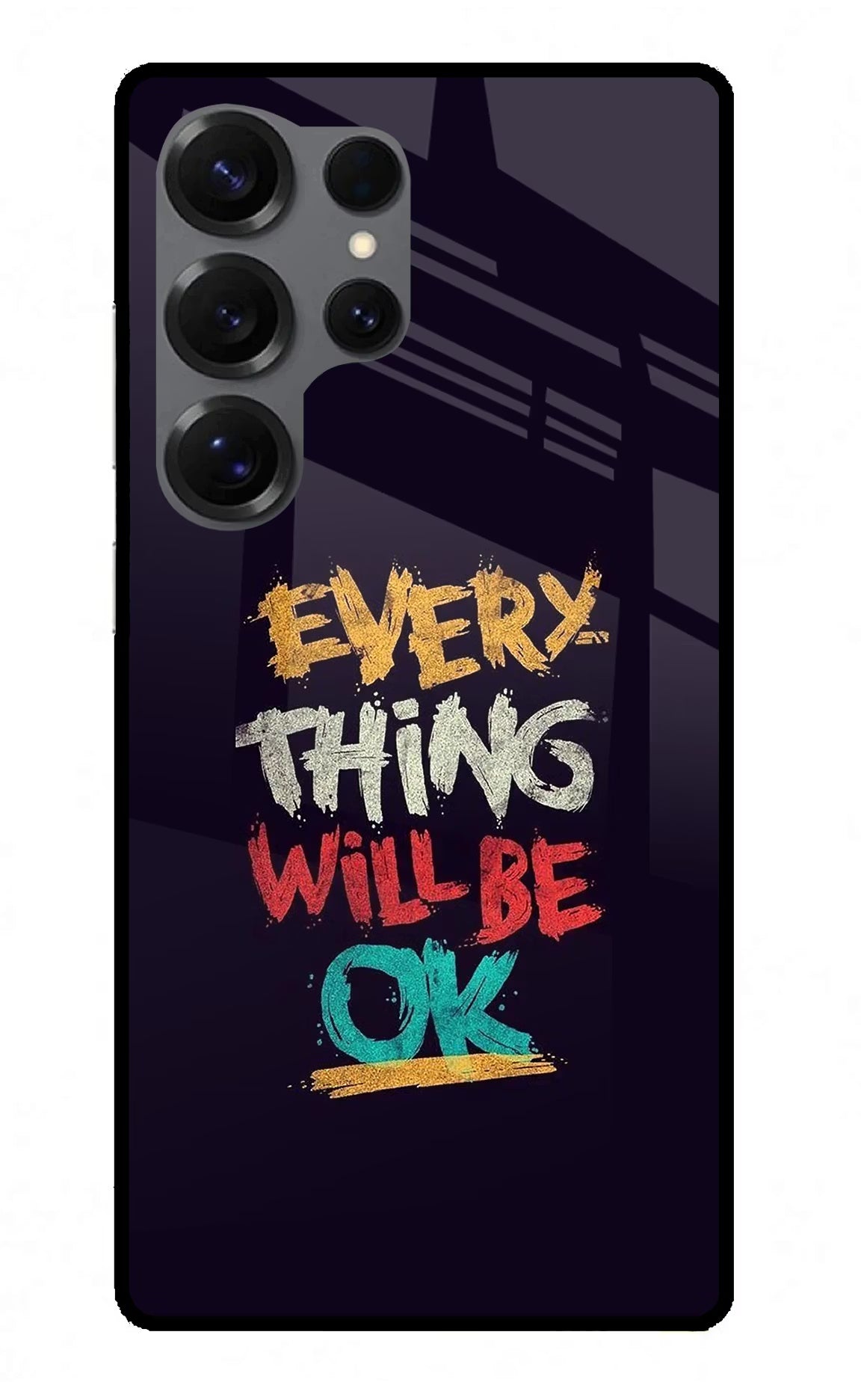 Everything Will Be Ok Samsung S25 Ultra Glass Case - Everything Will Be Ok Samsung S25 Ultra Glass Case Everything Will Be Ok Samsung S25 Ultra Glass Case