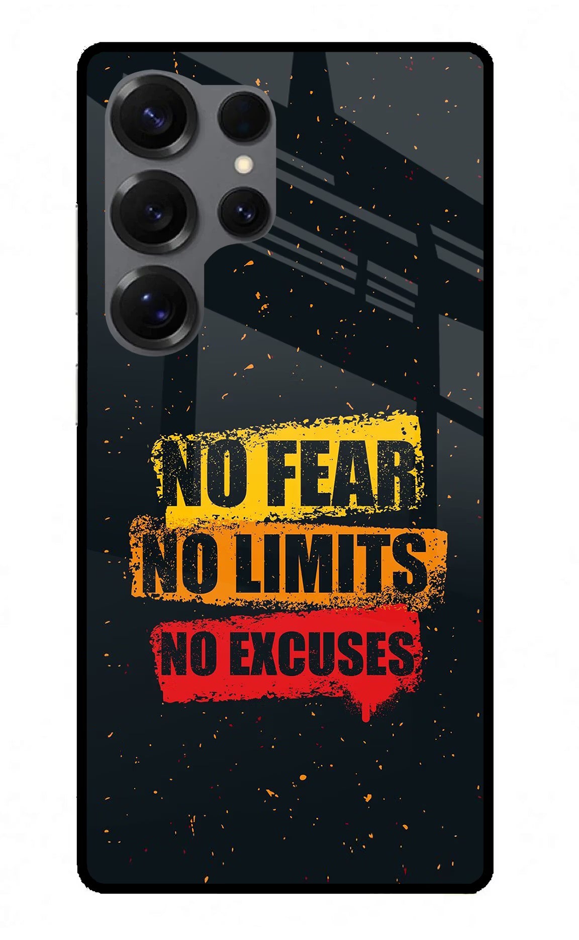 No Fear No Limits No Excuse Samsung S25 Ultra Glass Case - No Fear No Limits No Excuse Samsung S25 Ultra Glass Case No Fear No Limits No Excuse Samsung S25 Ultra Glass Case