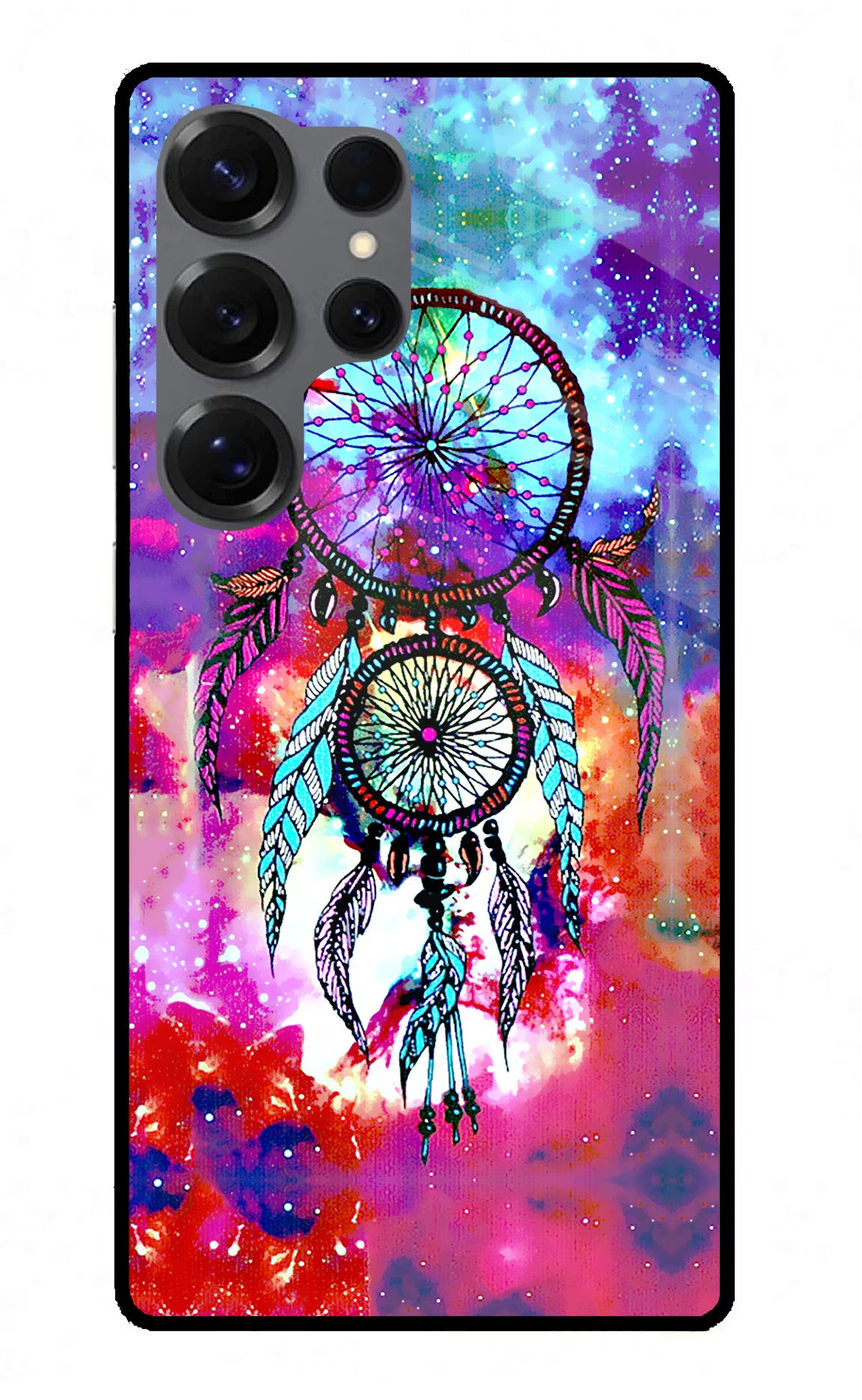 Dream Catcher Abstract Samsung S25 Ultra Back Cover - Dream Catcher Abstract Samsung S25 Ultra Glass Case Back Cover by Casekaro Dream Catcher Abstract Samsung S25 Ultra Glass Case Back Cover by Casekaro