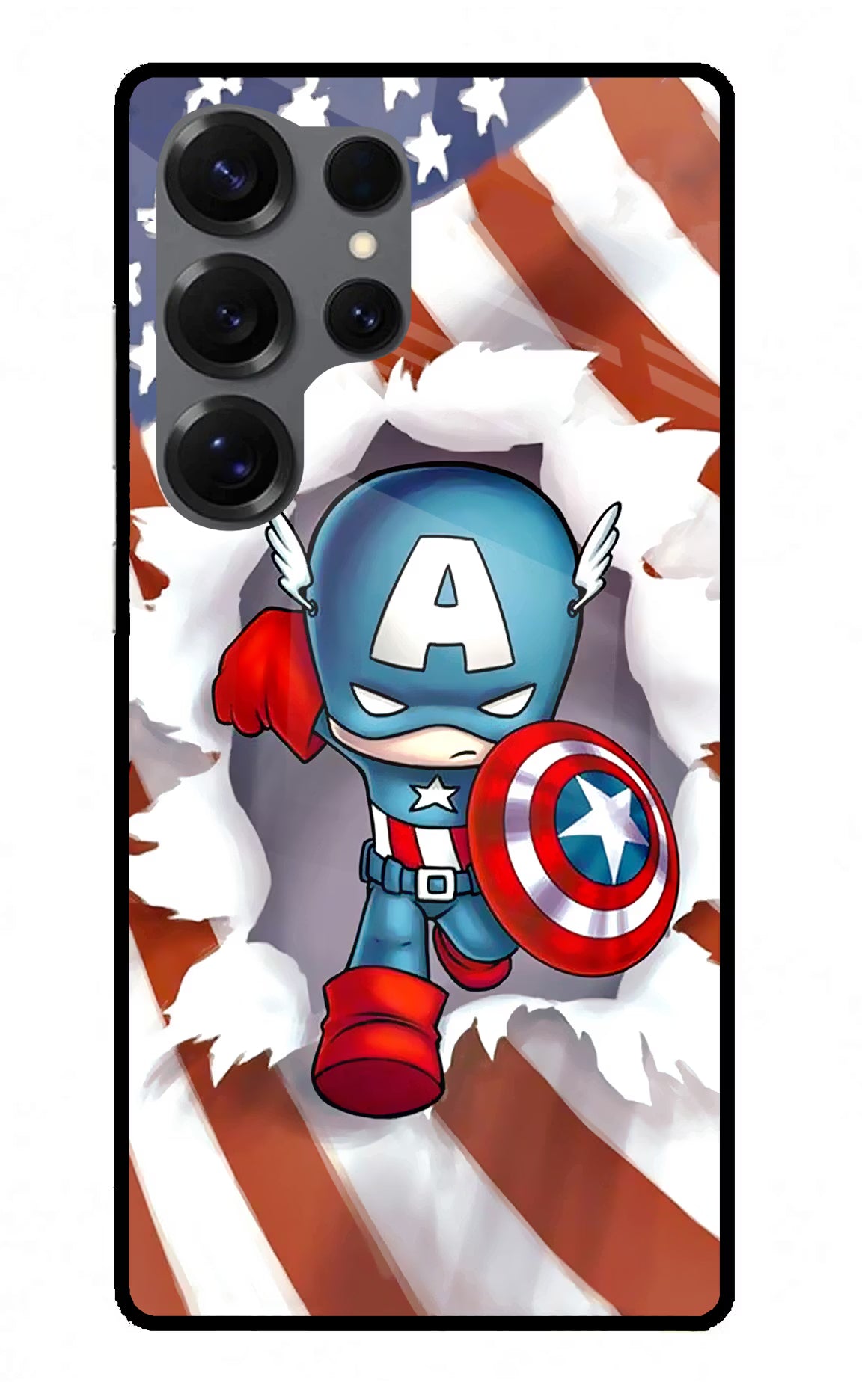 Captain America Samsung S25 Ultra Glass Case - Captain America Samsung S25 Ultra Glass Case Captain America Samsung S25 Ultra Glass Case