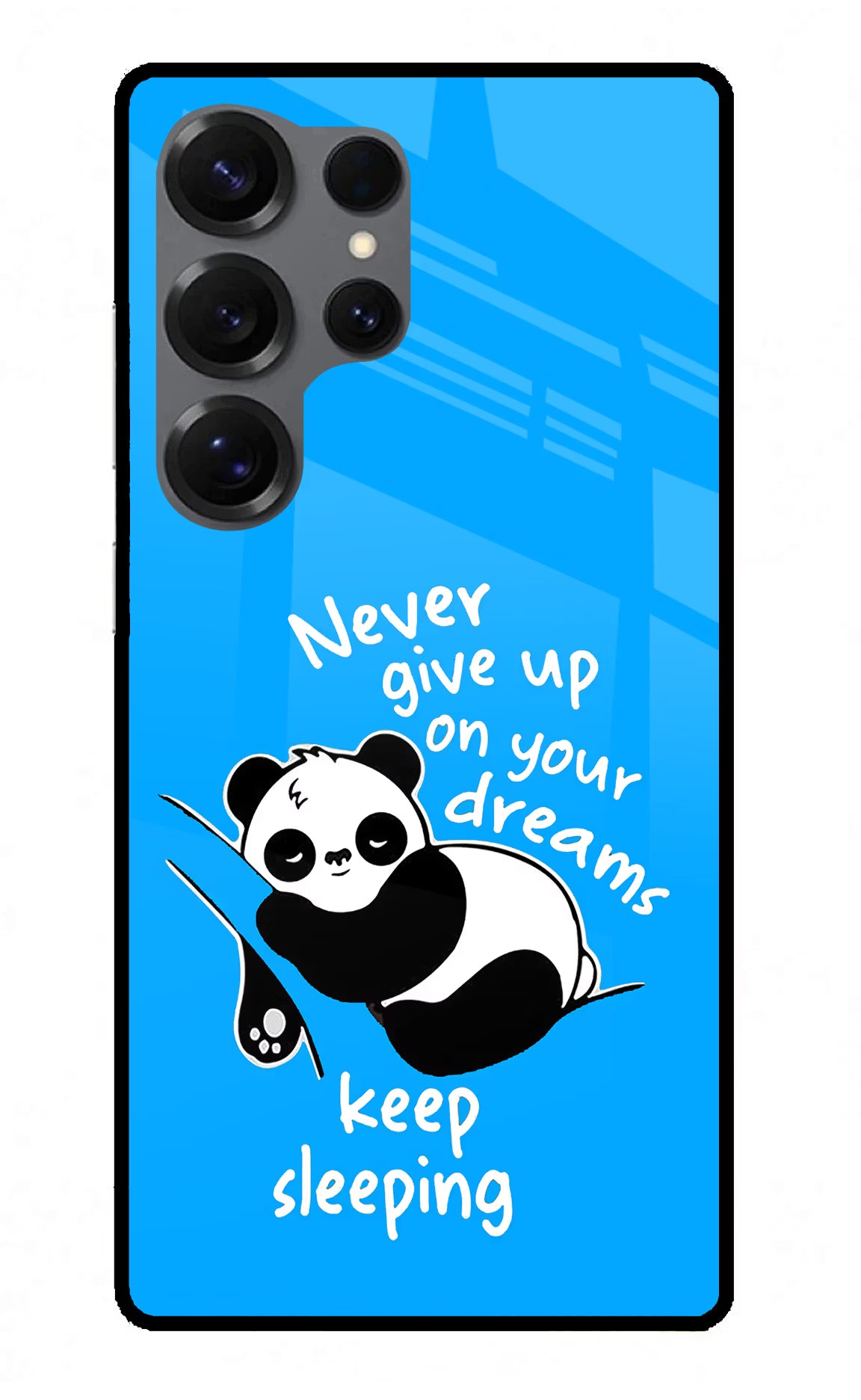 Keep Sleeping Samsung S25 Ultra Back Cover - Keep Sleeping Samsung S25 Ultra Glass Case Back Cover by Casekaro Keep Sleeping Samsung S25 Ultra Glass Case Back Cover by Casekaro