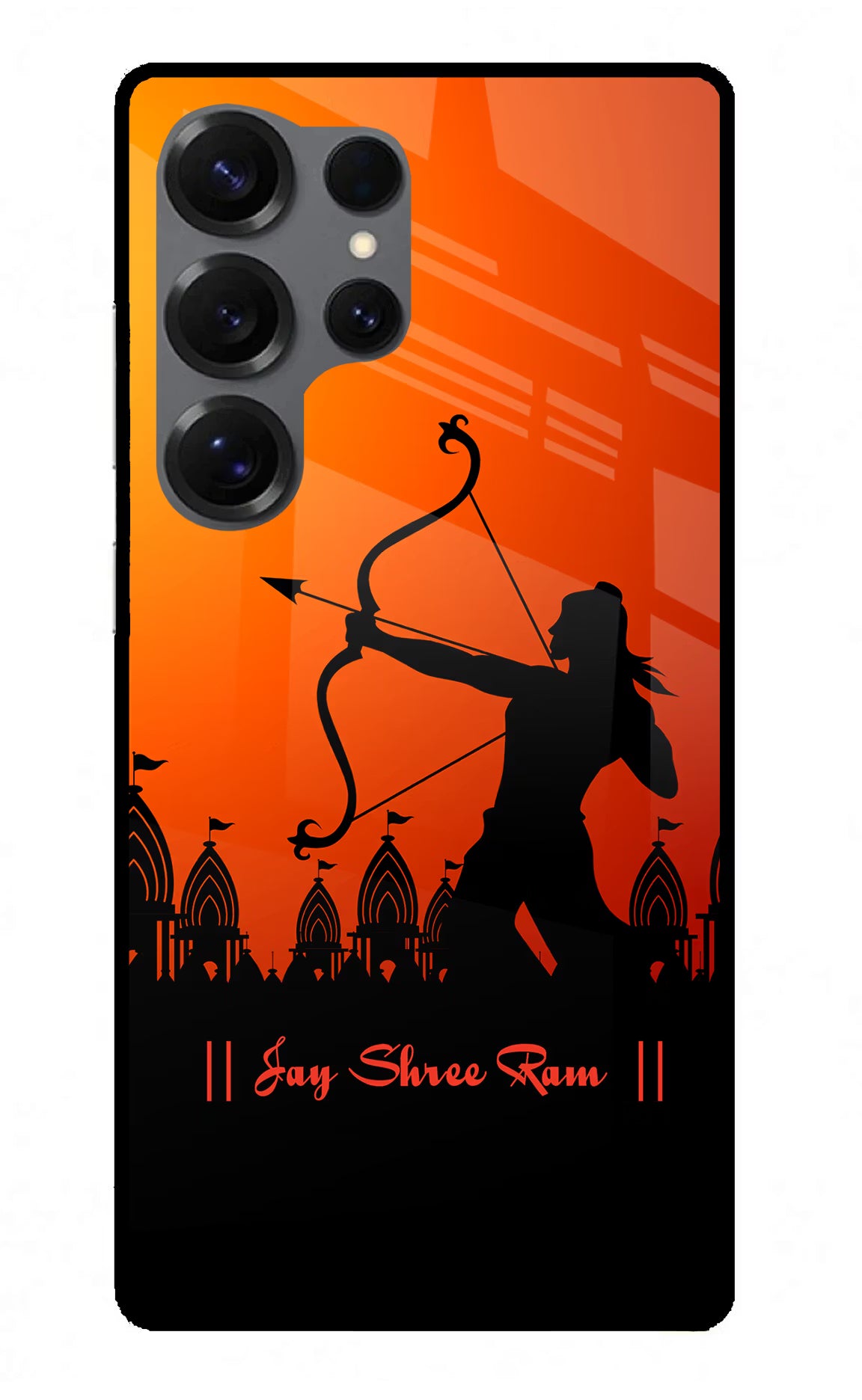 Lord Ram - 4 Samsung S25 Ultra Back Cover - Lord Ram - 4 Samsung S25 Ultra Glass Case Back Cover by Casekaro Lord Ram - 4 Samsung S25 Ultra Glass Case Back Cover by Casekaro