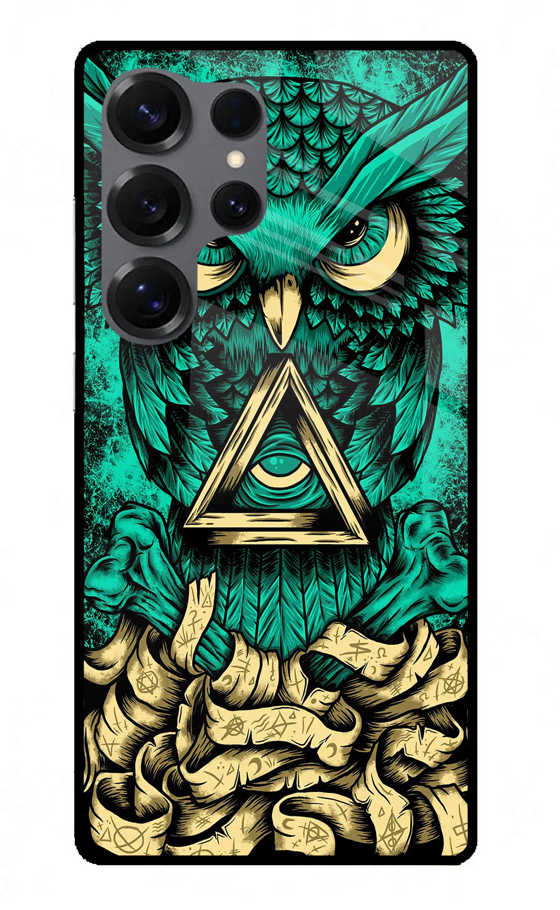 Green Owl Samsung S25 Ultra Glass Case - Green Owl Samsung S25 Ultra Glass Case Green Owl Samsung S25 Ultra Glass Case
