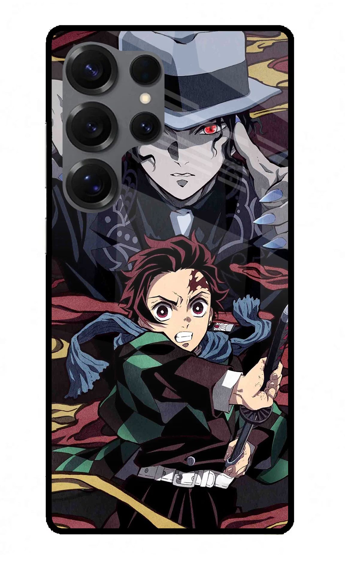 Demon Slayer Samsung S25 Ultra Back Cover - Demon Slayer Samsung S25 Ultra Glass Case Back Cover by Casekaro Demon Slayer Samsung S25 Ultra Glass Case Back Cover by Casekaro