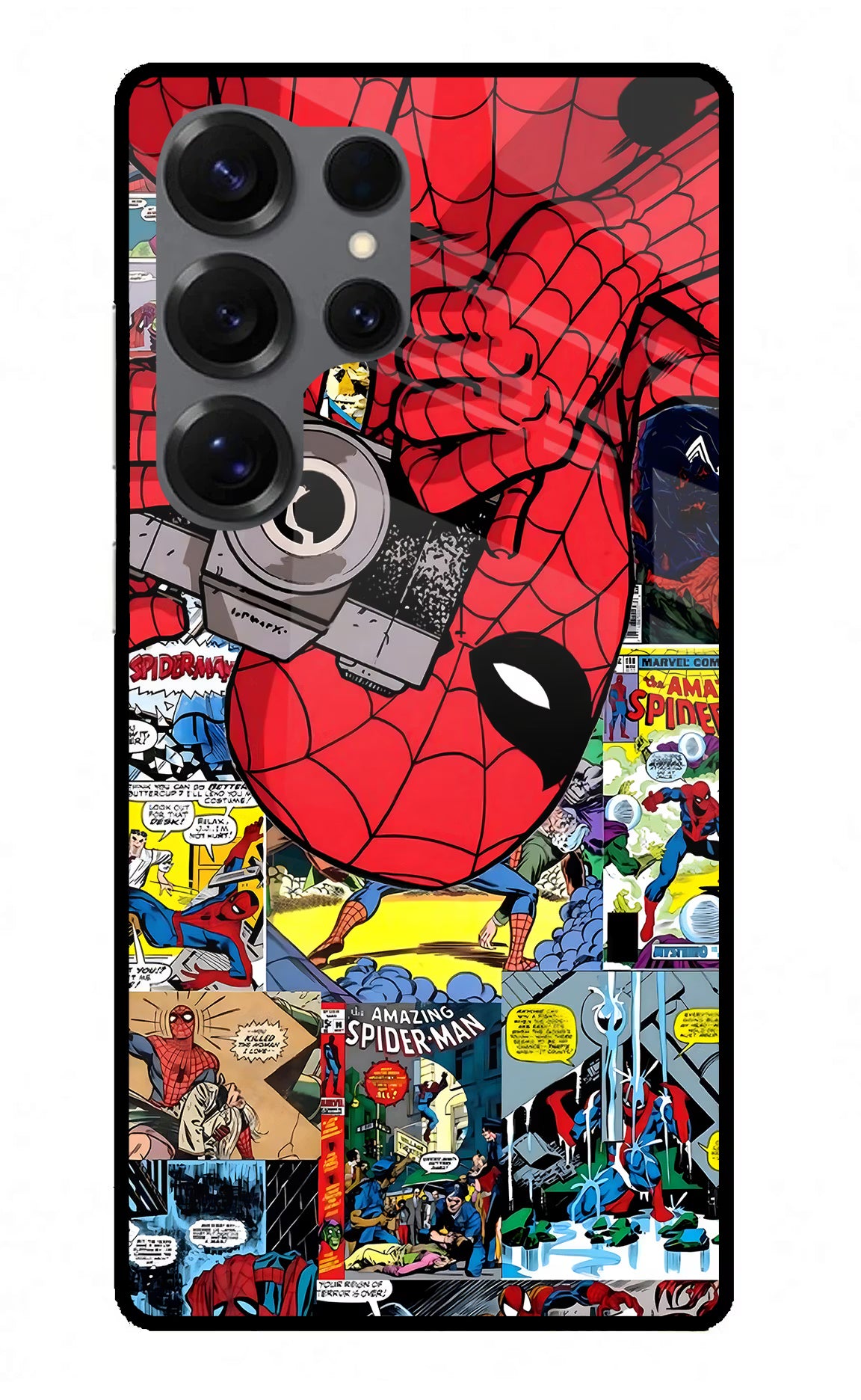 Spider Man Samsung S25 Ultra Glass Case - Spider Man Samsung S25 Ultra Glass Case Spider Man Samsung S25 Ultra Glass Case