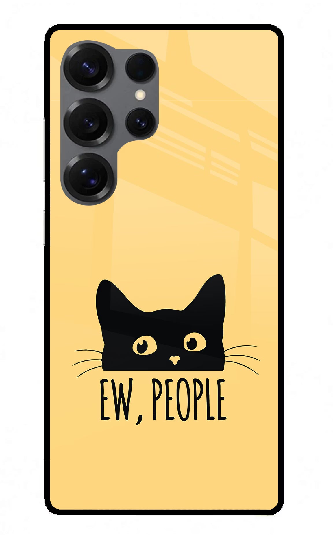 Ew People Catitude Samsung S25 Ultra Glass Case - Ew People Catitude Samsung S25 Ultra Glass Case Ew People Catitude Samsung S25 Ultra Glass Case