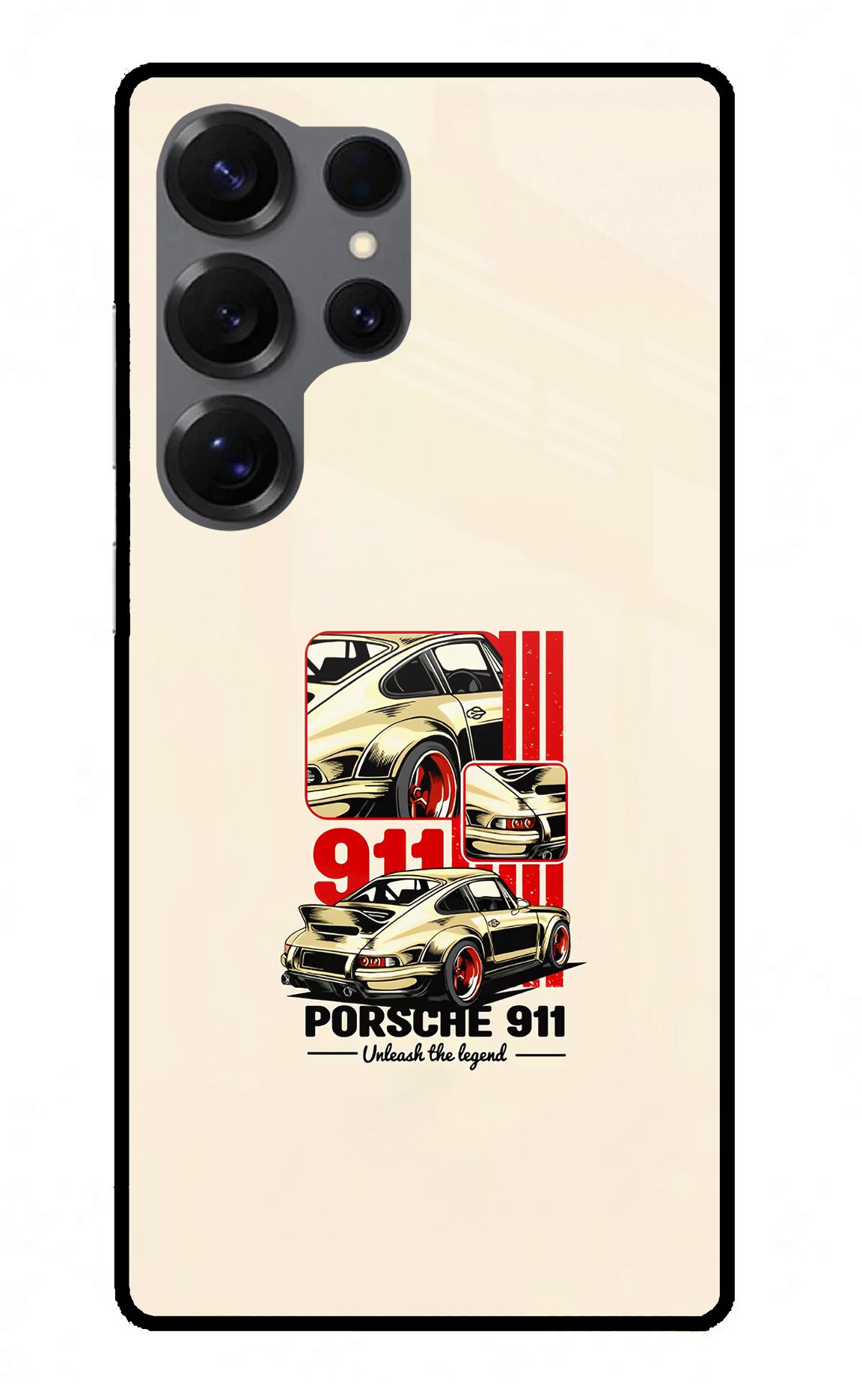 Classic Porsche 911 Samsung S25 Ultra Back Cover - Classic Porsche 911 Samsung S25 Ultra Glass Case Back Cover by Casekaro Classic Porsche 911 Samsung S25 Ultra Glass Case Back Cover by Casekaro