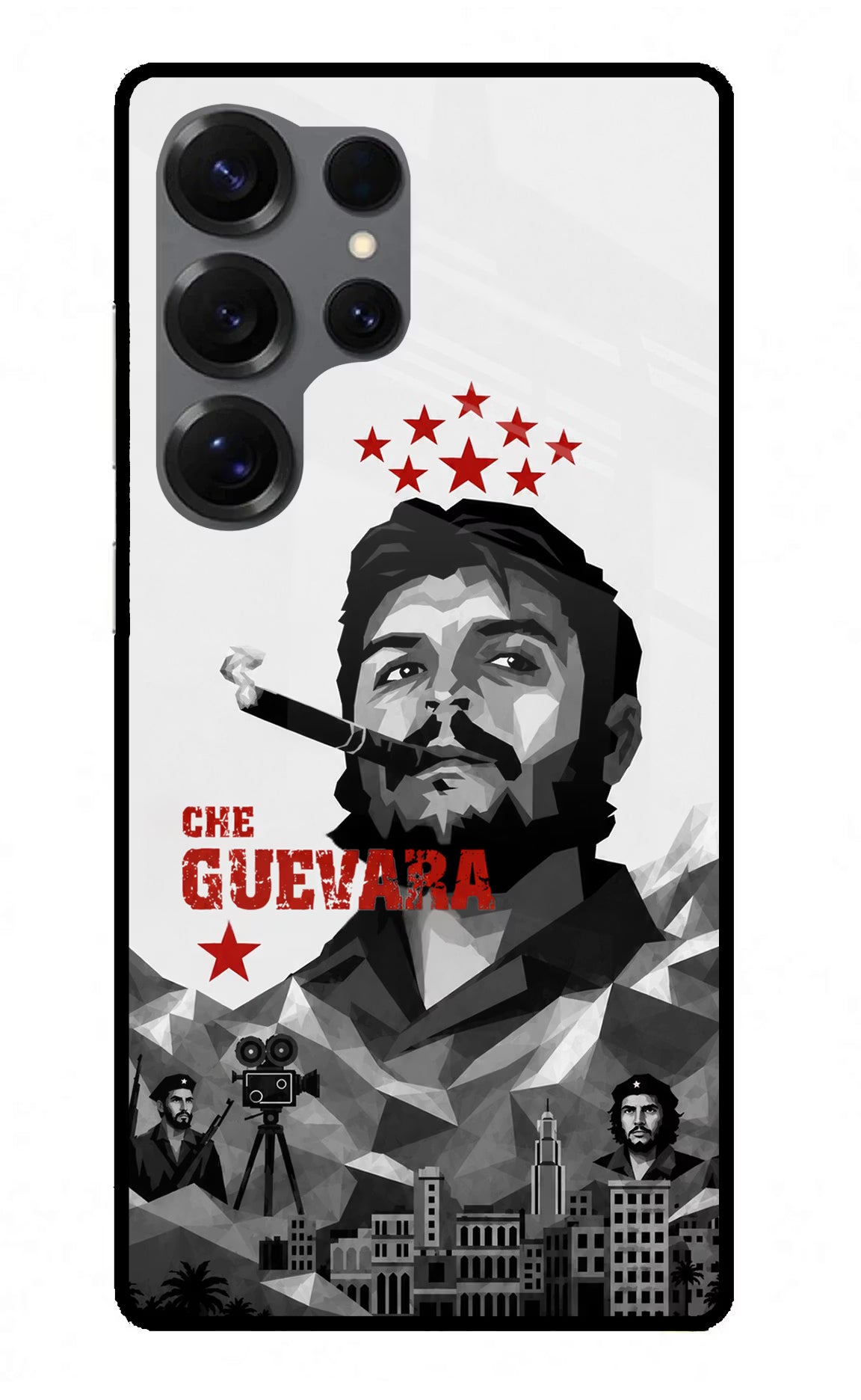 Che Guevara Iconic Samsung S25 Ultra Glass Case - Che Guevara Iconic Samsung S25 Ultra Glass Case Che Guevara Iconic Samsung S25 Ultra Glass Case