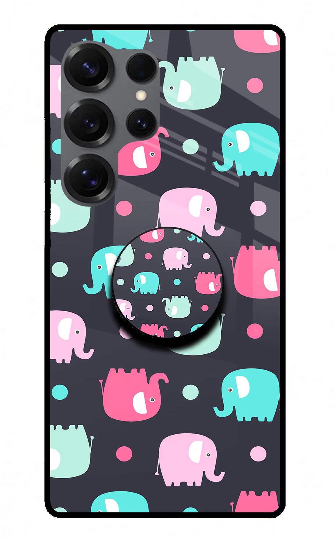 Baby Elephants Samsung S25 Ultra Pop Case - Baby Elephants Samsung S25 Ultra Pop Case by Casekaro Baby Elephants Samsung S25 Ultra Pop Case by Casekaro