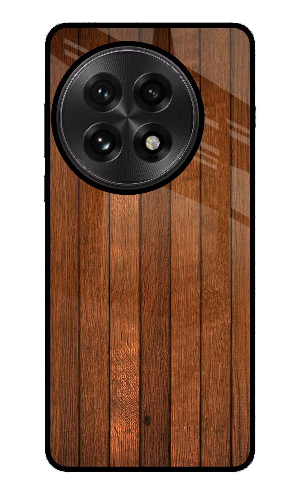 Wooden Artwork Bands OnePlus 13 Glass Case Back Cover by Casekaro