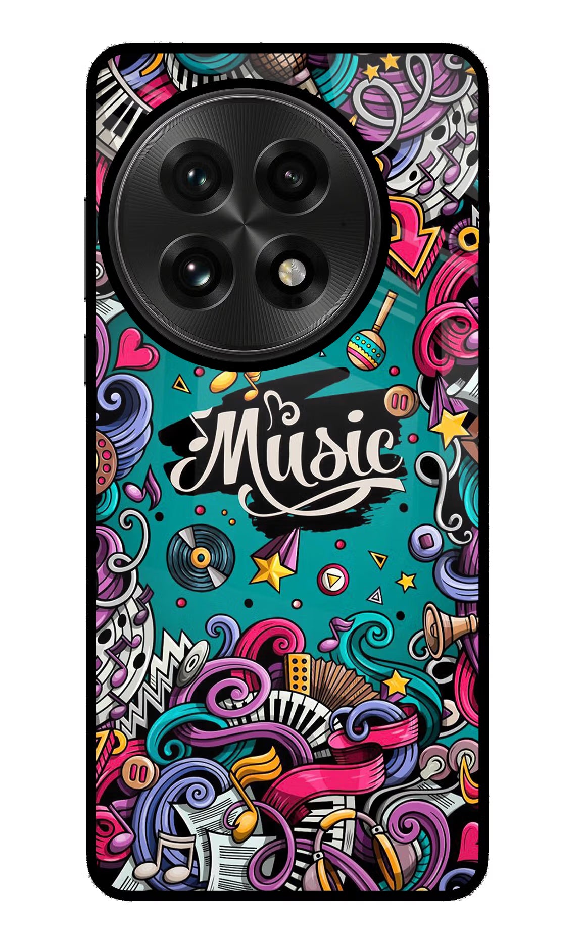 Music Graffiti OnePlus 13 Glass Case - Music Graffiti OnePlus 13 Glass Case Music Graffiti OnePlus 13 Glass Case