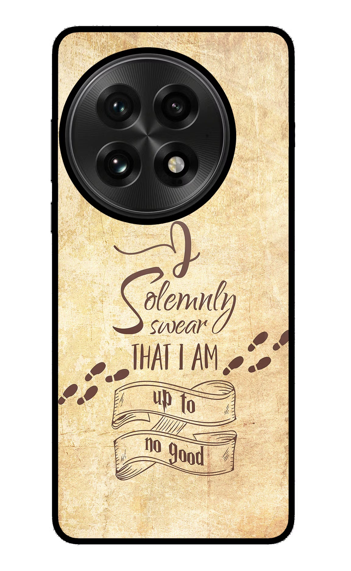 I Solemnly swear that i up to no good OnePlus 13 Glass Case Back Cover by Casekaro