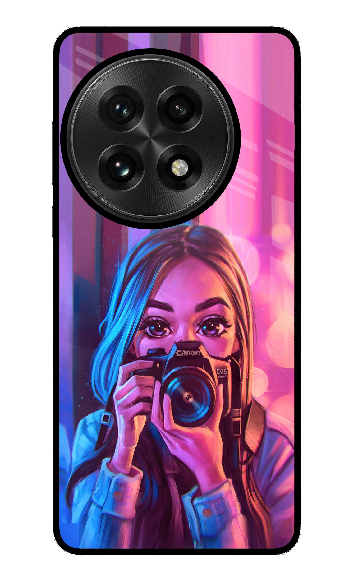 Girl Photographer OnePlus 13 Glass Case - Girl Photographer OnePlus 13 Glass Case Girl Photographer OnePlus 13 Glass Case