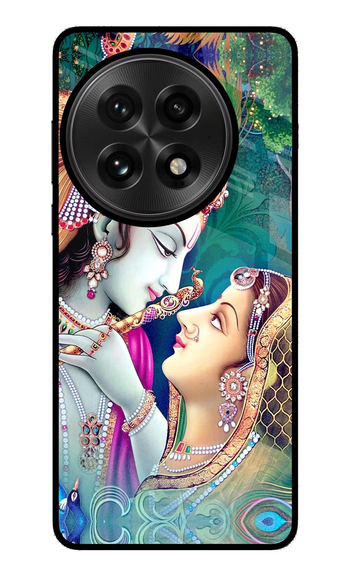 Lord Radha Krishna OnePlus 13 Back Cover - Lord Radha Krishna OnePlus 13 Glass Case Back Cover by Casekaro Lord Radha Krishna OnePlus 13 Glass Case Back Cover by Casekaro