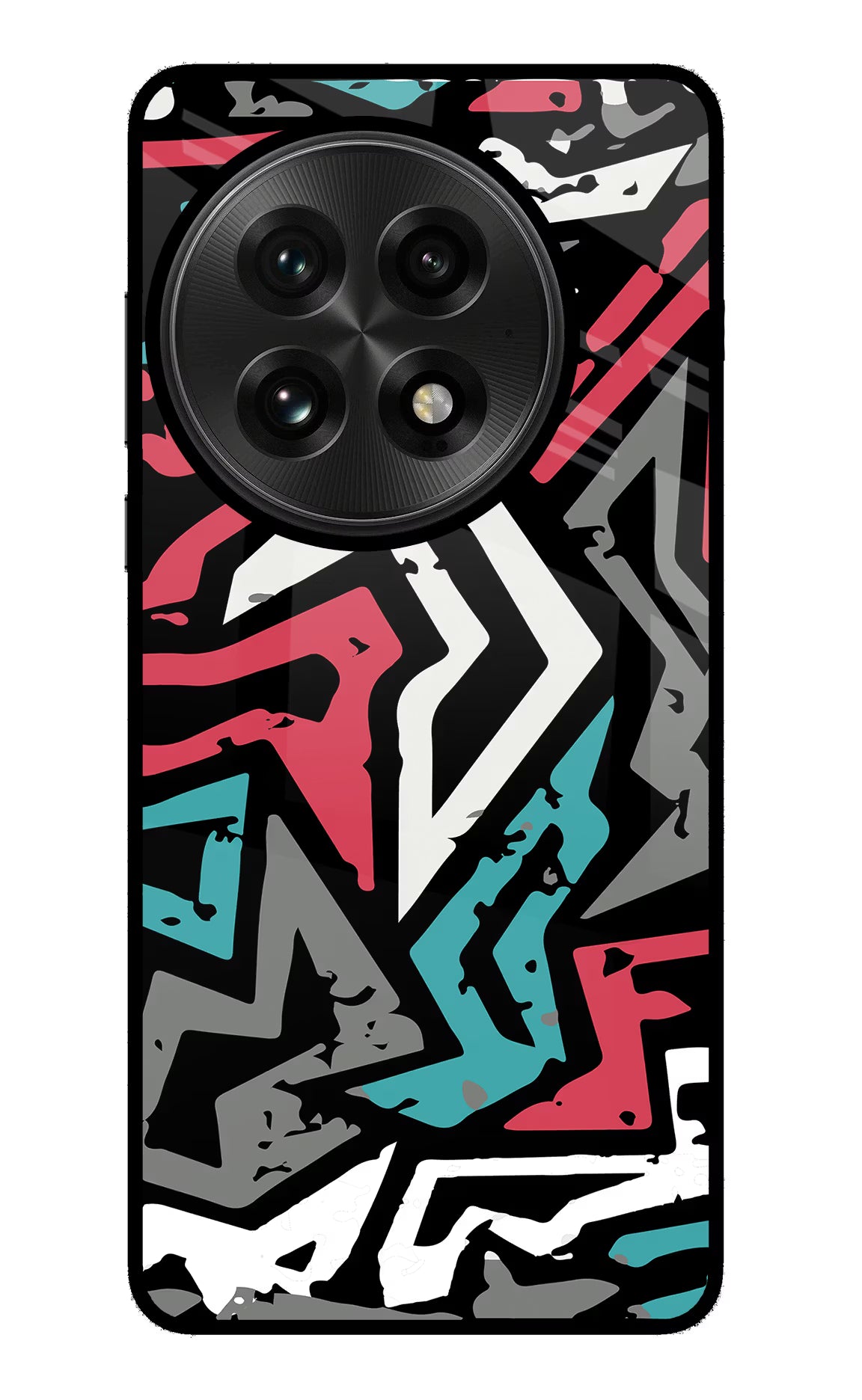 Geometric Graffiti OnePlus 13 Glass Case - Geometric Graffiti OnePlus 13 Glass Case Geometric Graffiti OnePlus 13 Glass Case