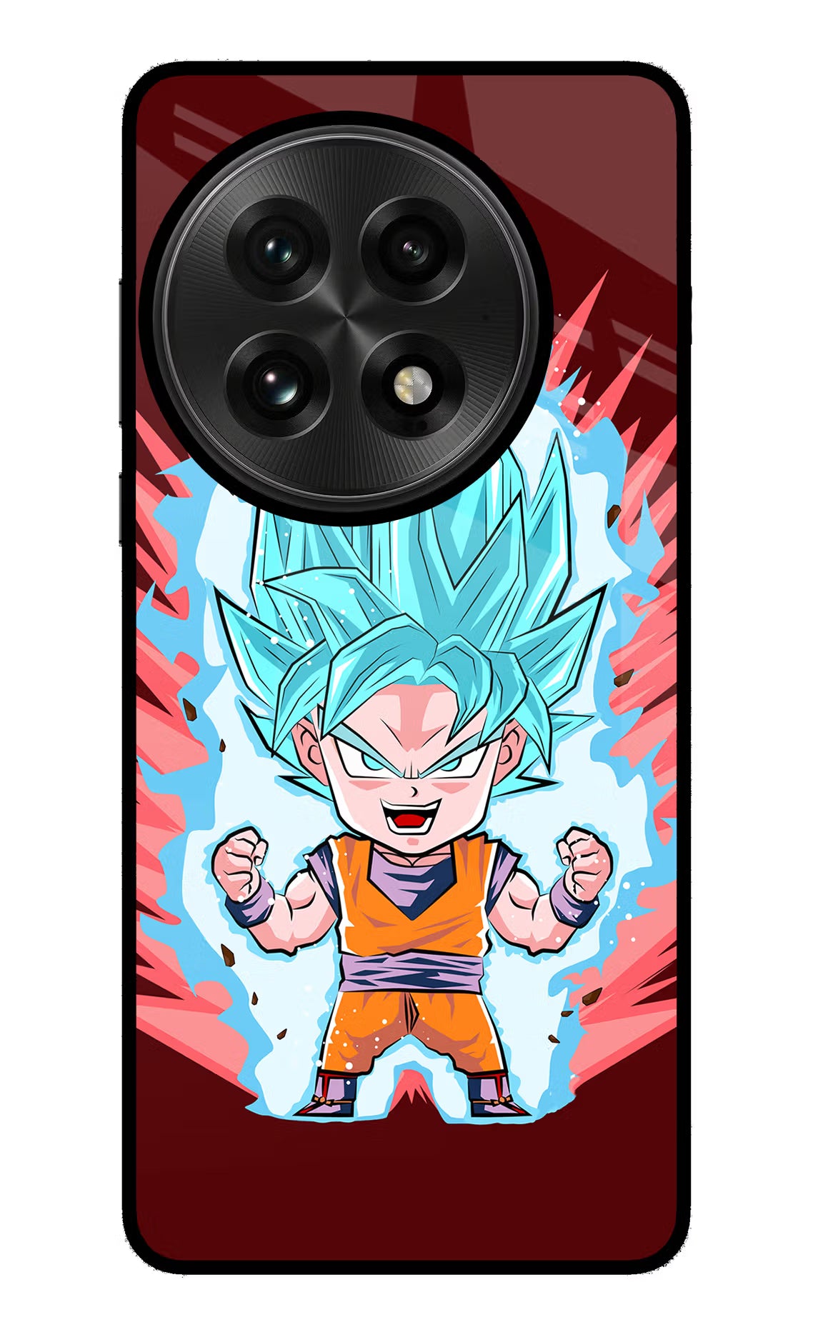 Goku Little OnePlus 13 Glass Case Back Cover by Casekaro