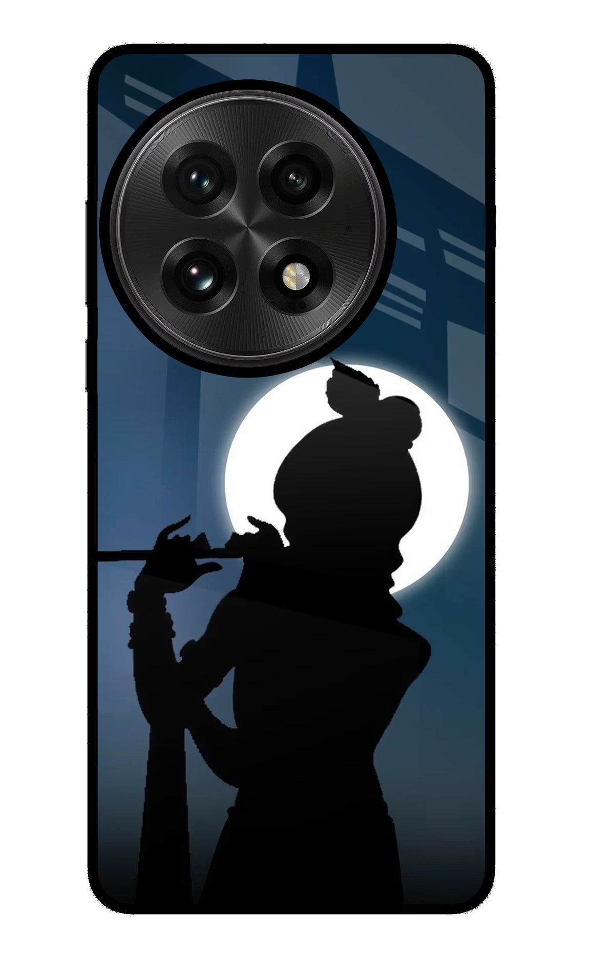 Shri Krishna Silhouette OnePlus 13 Glass Case - Shri Krishna Silhouette OnePlus 13 Glass Case Shri Krishna Silhouette OnePlus 13 Glass Case