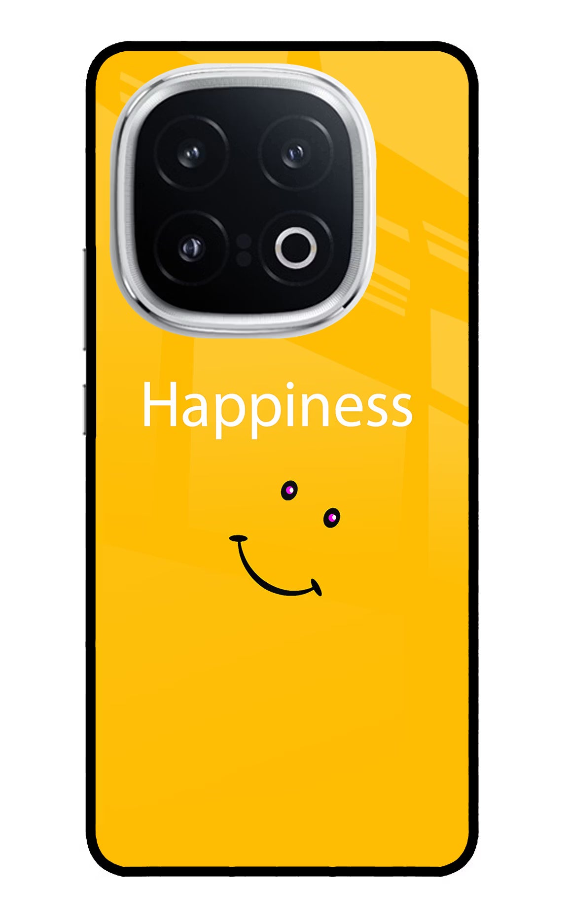 Happiness With Smiley iQOO 13 5G Back Cover - Happiness With Smiley iQOO 13 5G Glass Case Back Cover by Casekaro Happiness With Smiley iQOO 13 5G Glass Case Back Cover by Casekaro