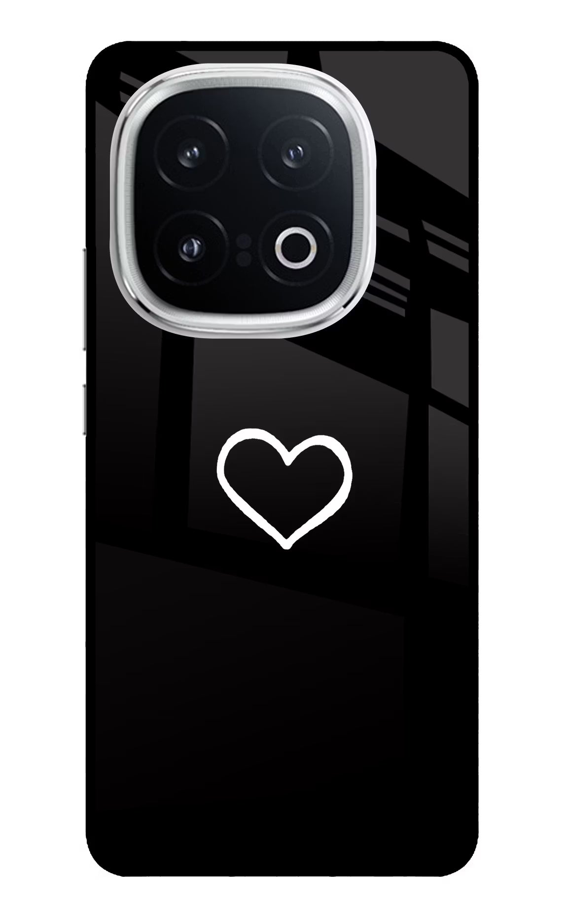 Heart iQOO 13 5G Back Cover - Heart iQOO 13 5G Glass Case Back Cover by Casekaro Heart iQOO 13 5G Glass Case Back Cover by Casekaro