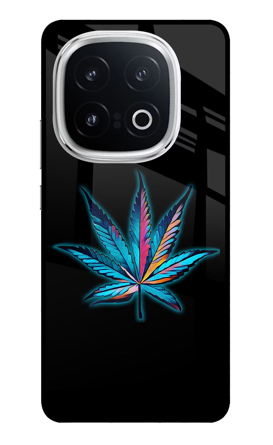 Weed iQOO 13 5G Back Cover - Weed iQOO 13 5G Glass Case Back Cover by Casekaro Weed iQOO 13 5G Glass Case Back Cover by Casekaro