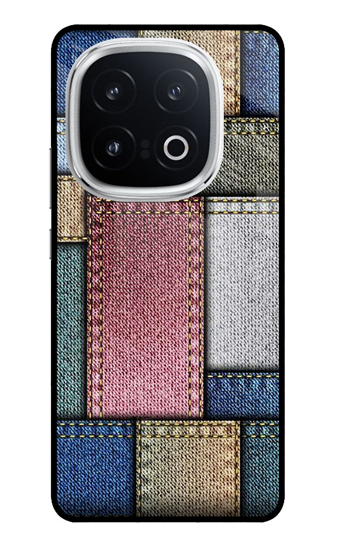 Multicolor Jeans iQOO 13 5G Glass Case - Multicolor Jeans iQOO 13 5G Glass Case Multicolor Jeans iQOO 13 5G Glass Case