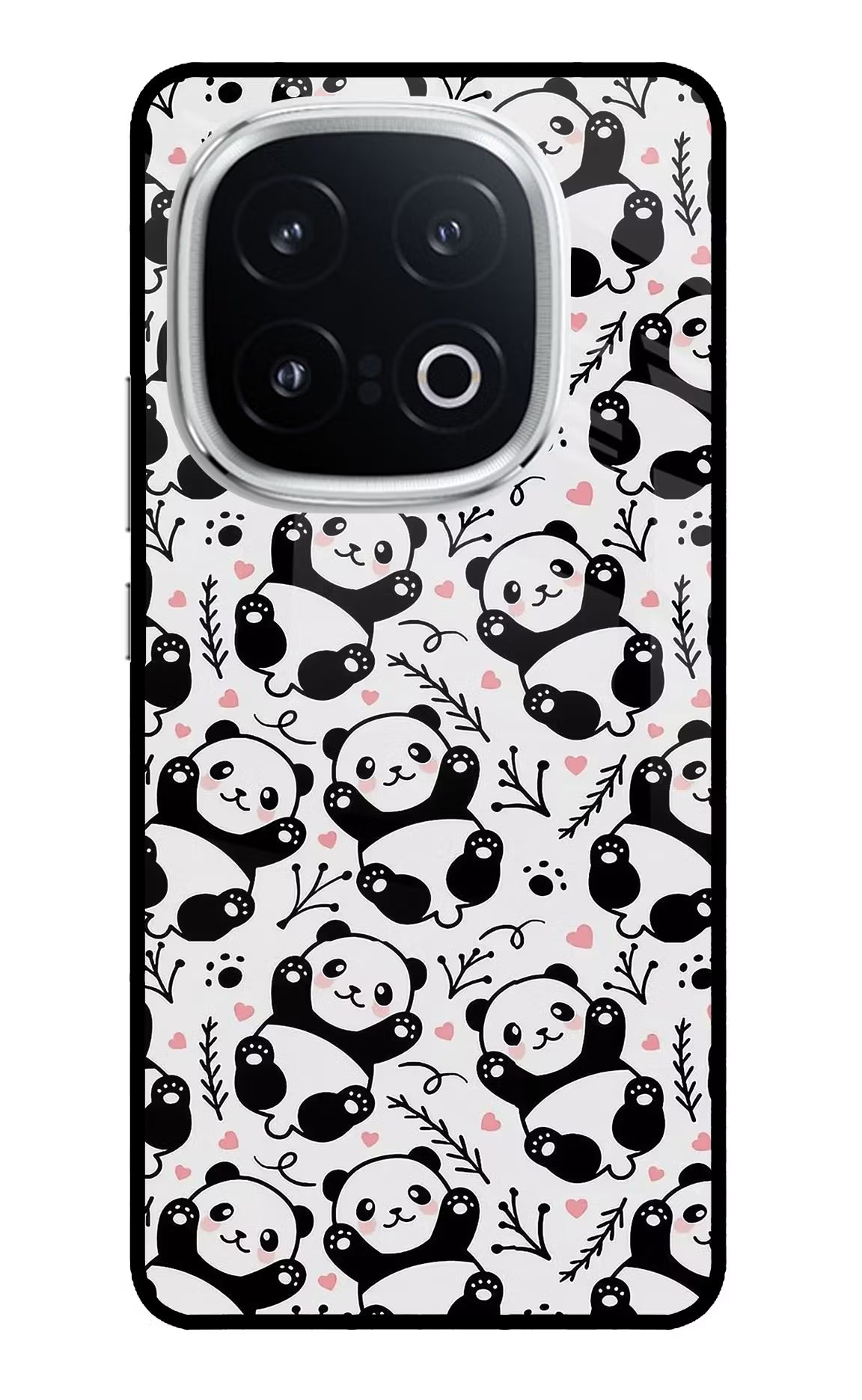 Cute Panda iQOO 13 5G Back Cover - Cute Panda iQOO 13 5G Glass Case Back Cover by Casekaro Cute Panda iQOO 13 5G Glass Case Back Cover by Casekaro