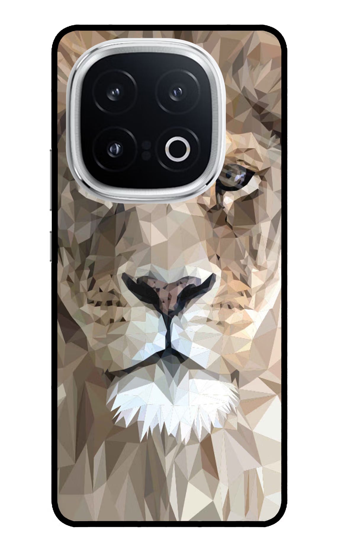 Lion Art iQOO 13 5G Back Cover - Lion Art iQOO 13 5G Glass Case Back Cover by Casekaro Lion Art iQOO 13 5G Glass Case Back Cover by Casekaro