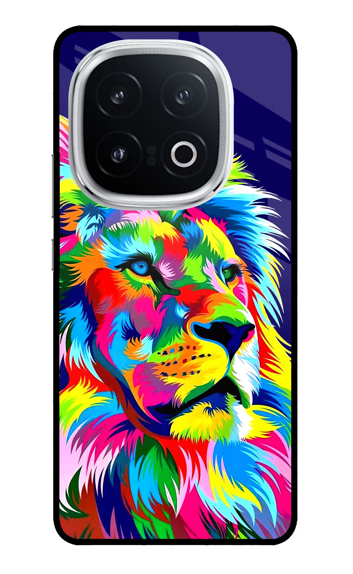 Vector Art Lion iQOO 13 5G Back Cover - Vector Art Lion iQOO 13 5G Glass Case Back Cover by Casekaro Vector Art Lion iQOO 13 5G Glass Case Back Cover by Casekaro