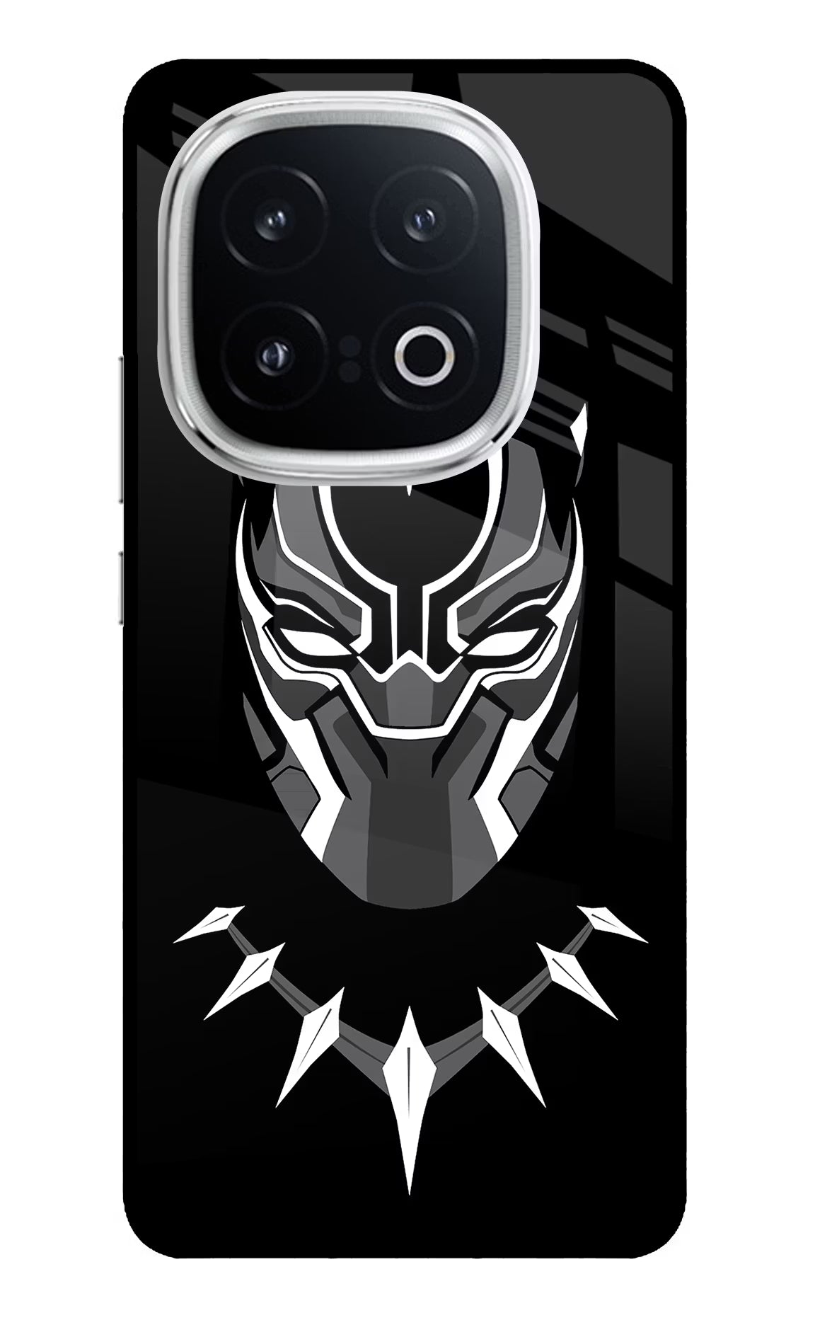 Black Panther iQOO 13 5G Back Cover - Black Panther iQOO 13 5G Glass Case Back Cover by Casekaro Black Panther iQOO 13 5G Glass Case Back Cover by Casekaro