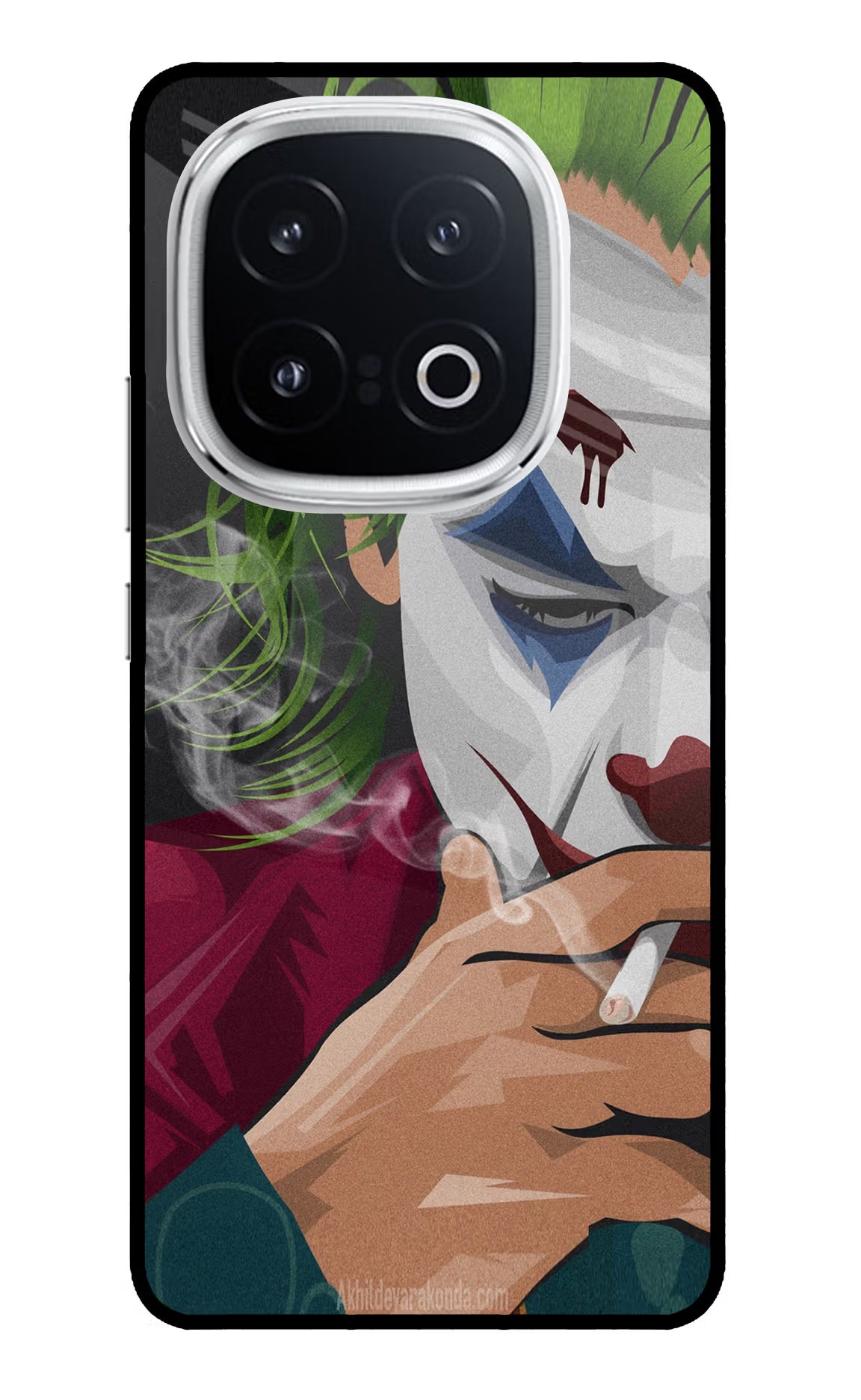 Joker Smoking iQOO 13 5G Back Cover - Joker Smoking iQOO 13 5G Glass Case Back Cover by Casekaro Joker Smoking iQOO 13 5G Glass Case Back Cover by Casekaro