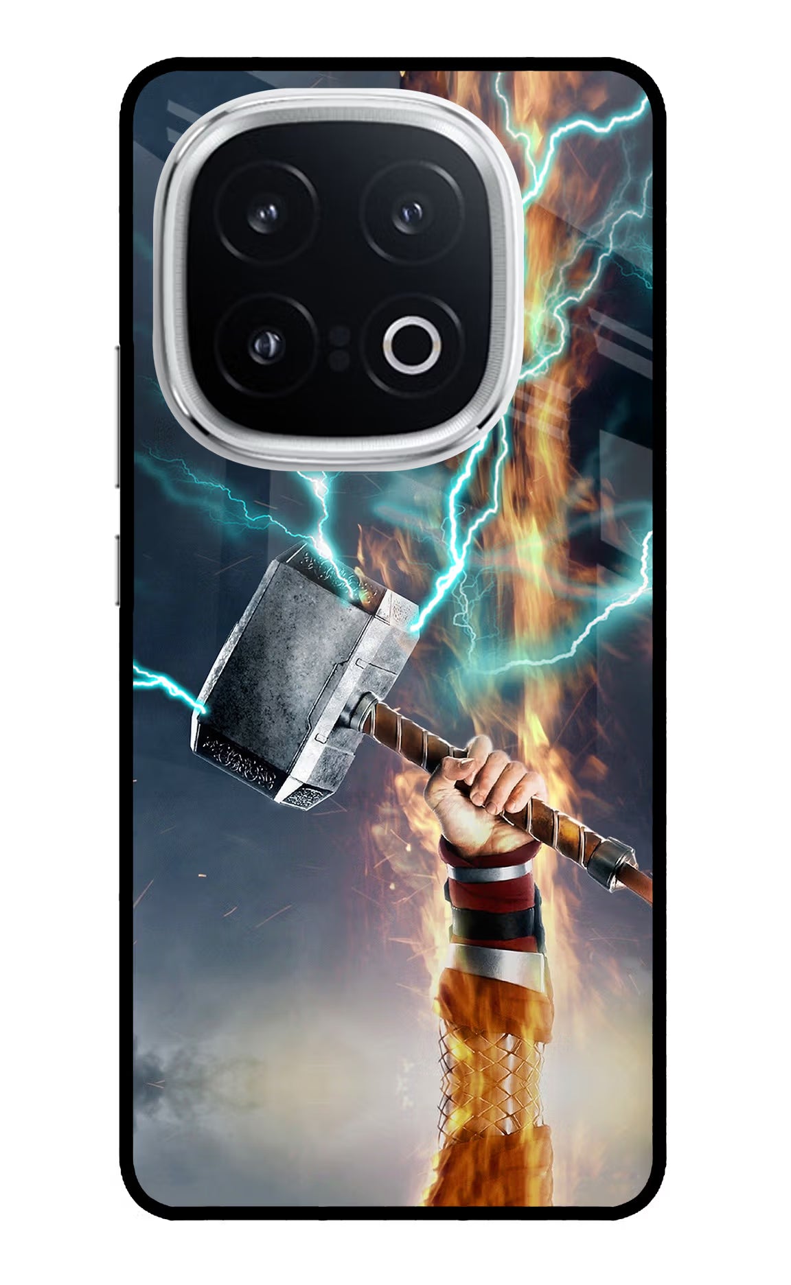 Thor Hammer Mjolnir iQOO 13 5G Back Cover - Thor Hammer Mjolnir iQOO 13 5G Glass Case Back Cover by Casekaro Thor Hammer Mjolnir iQOO 13 5G Glass Case Back Cover by Casekaro